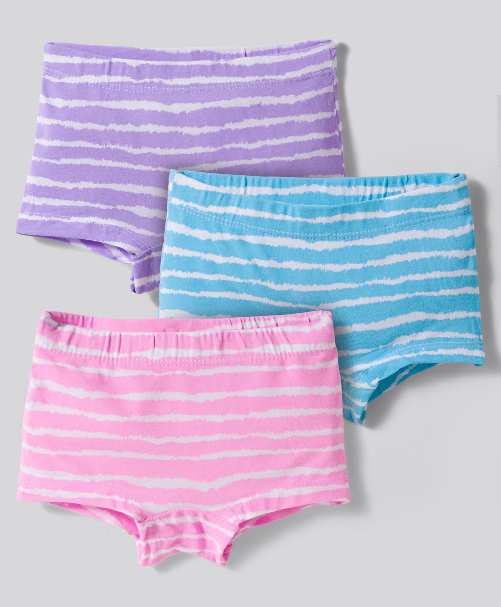 Bodycare Cotton Knit Panties with Stripes Pack of 3 - Multicolour-picture-20