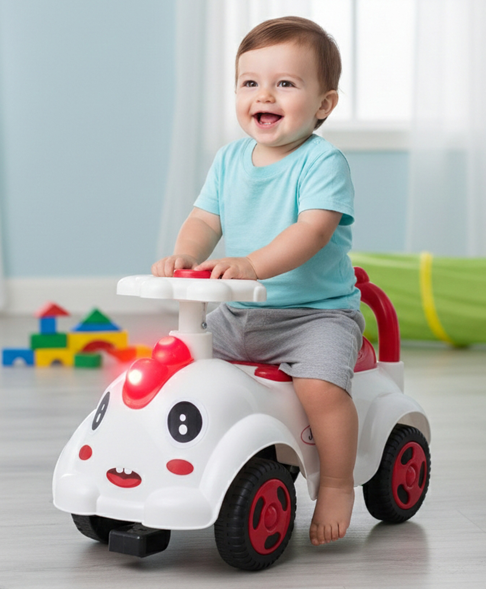 JoyRide DINO Toddler Push Car with Music & Lights 3 in 1 RideOn Toy for Boys & Girls Ages 1 to 4 Sturdy Construction with Safety Backrest & UnderSeat Storage-picture-18