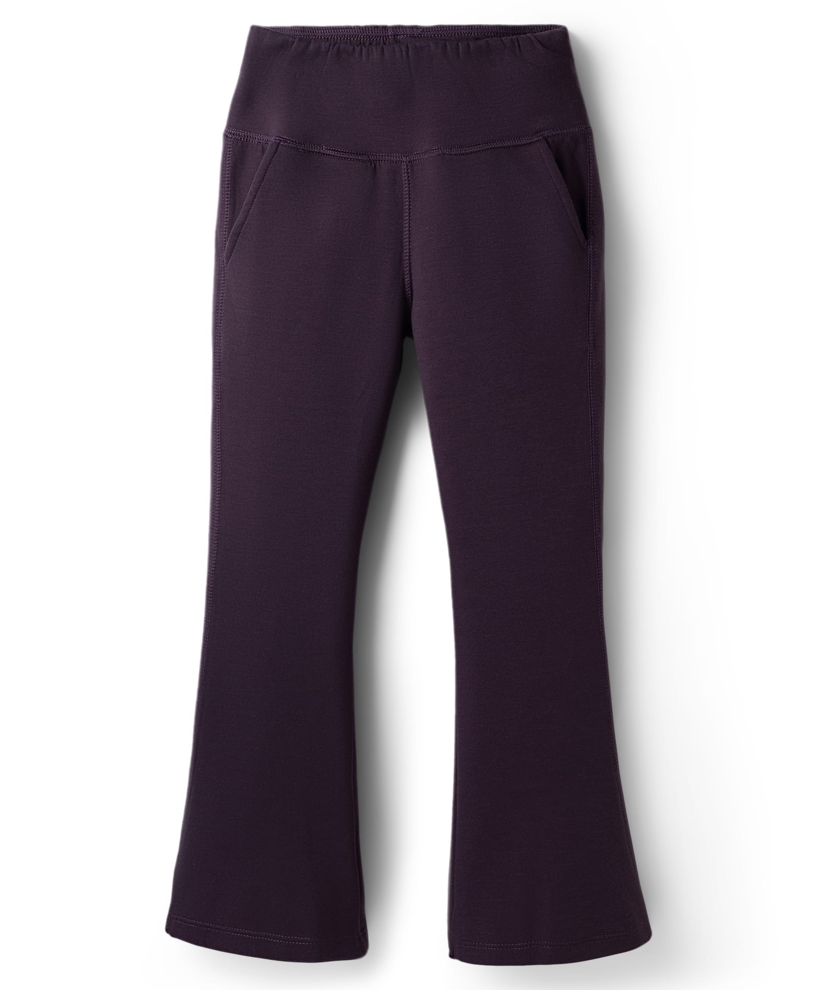 Kookie Kids Knit Full Lenght Solid Color Leggings - Wine-image-46