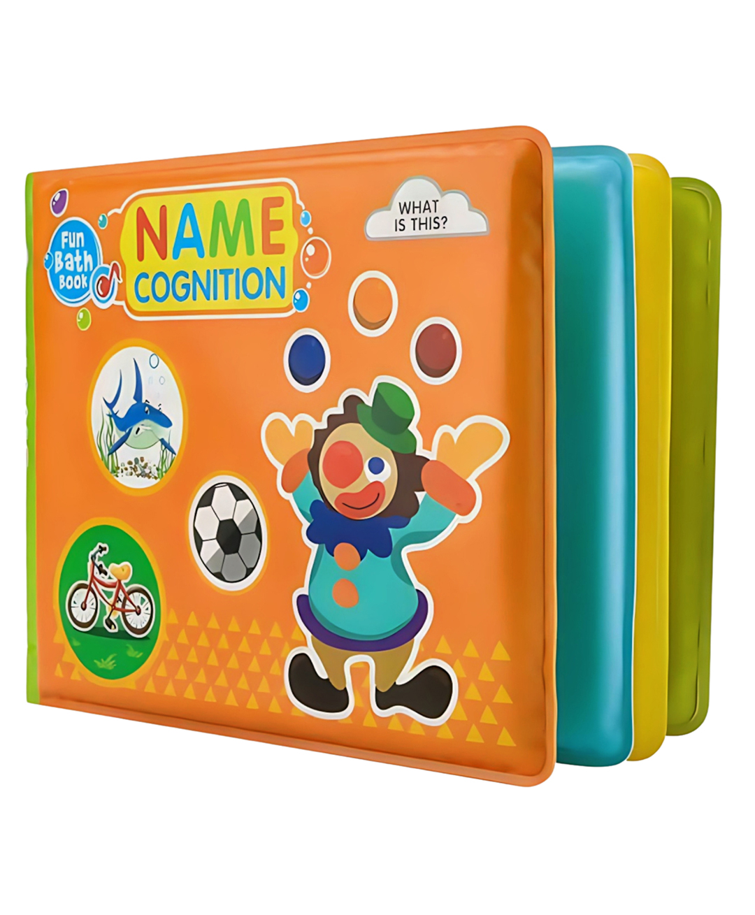 Kiddale Waterproof Name Recognition Bath Book For Babies Soft & Safe Early Learning Word & Picture English - Multicolor-picture-26