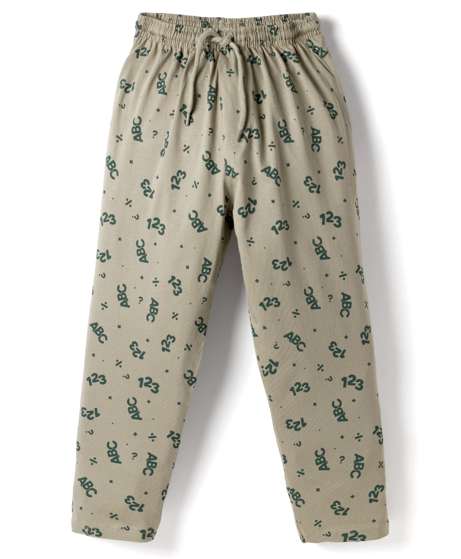 Taeko Single Jersey Knit Full Length Numbers Printed Lounge Pant - Grey-picture-15