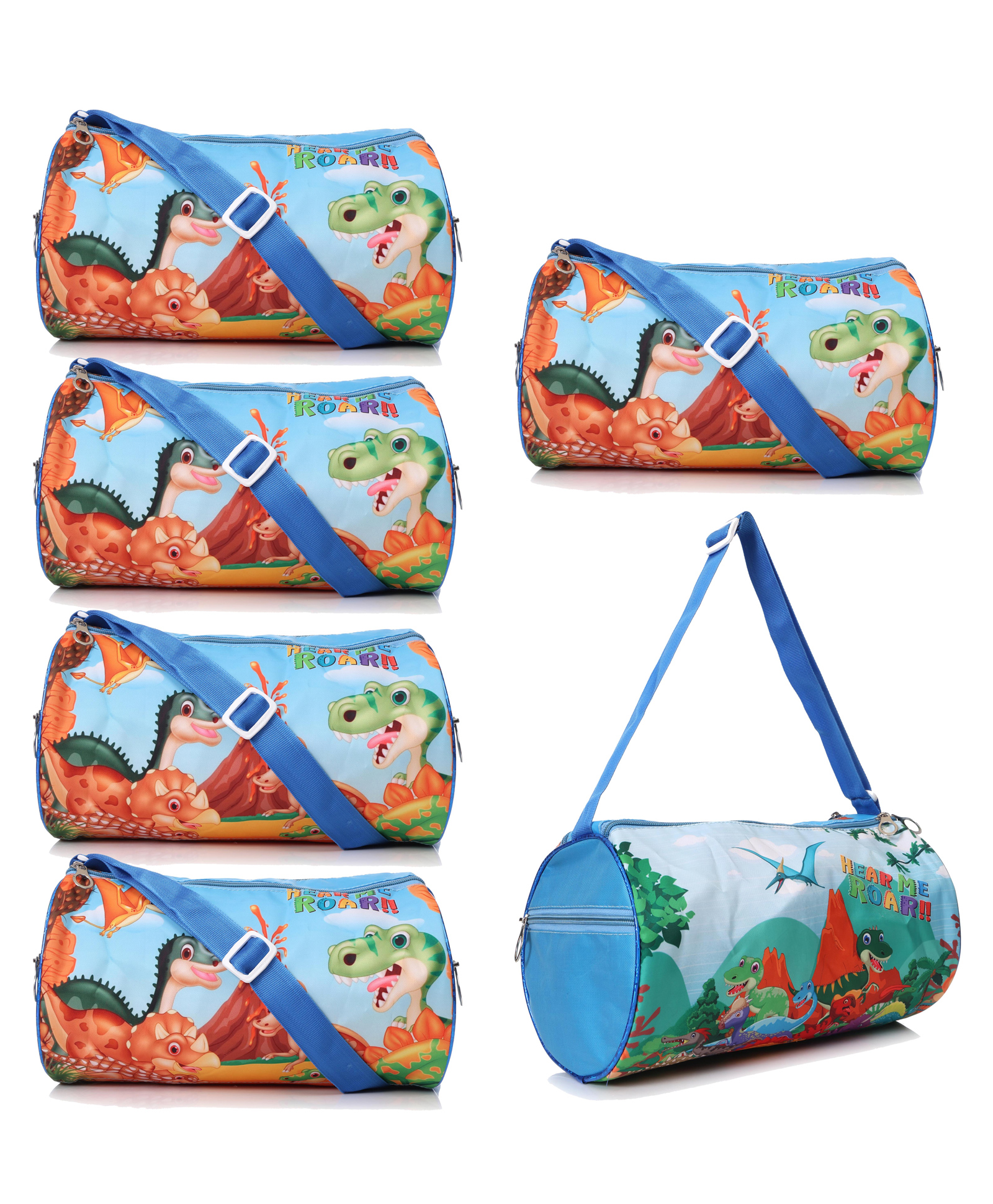 Asera 6 Pcs Dino Duffle Bag Birthday Return Gifts Blue-picture-16