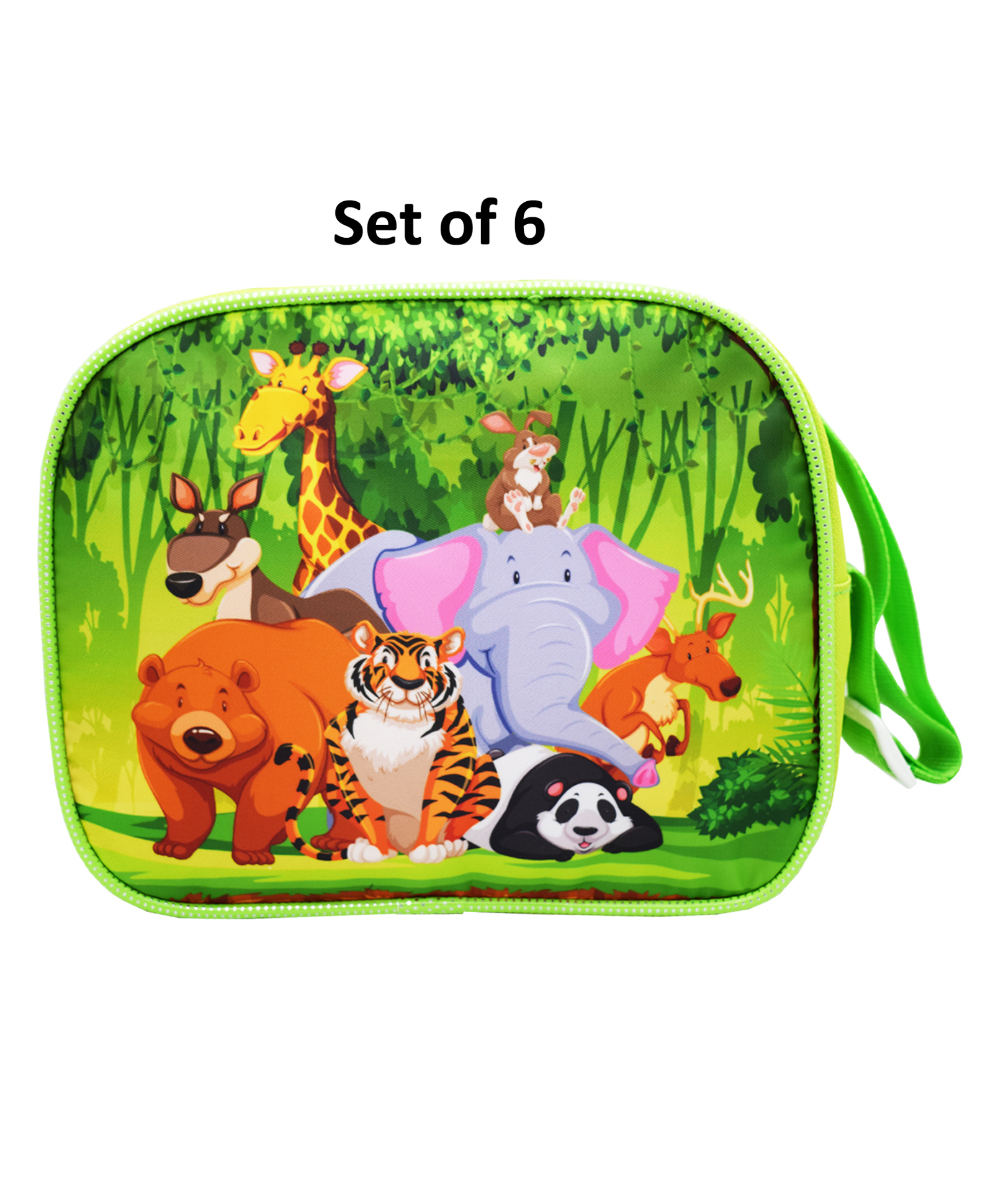 Asera 6 Pcs Jungle Sling Bags Birthday Return Gifts Green-picture-33