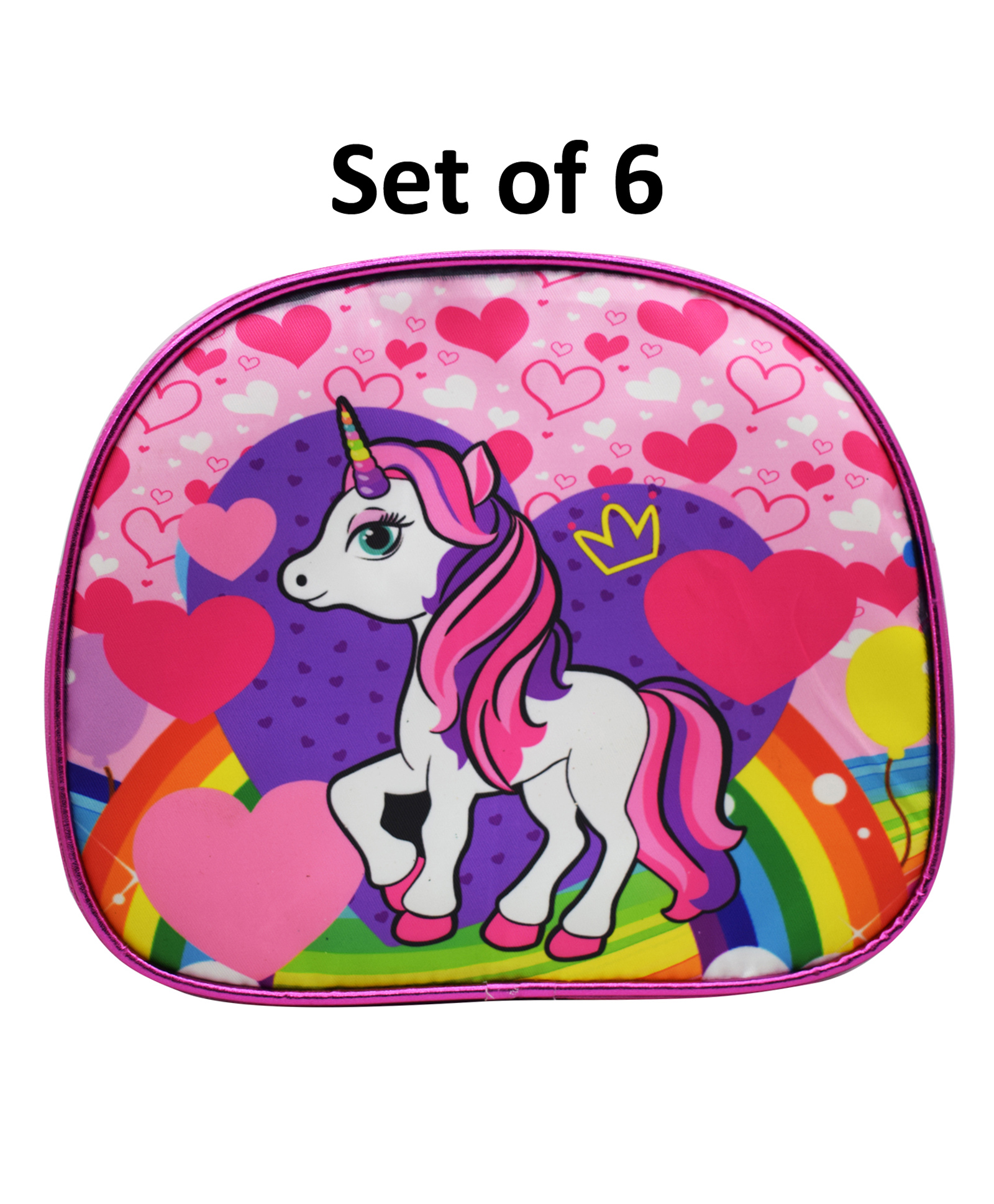 Asera 6 Pcs Unicorn Sling Bags Birthday Return Gifts Pink-picture-19
