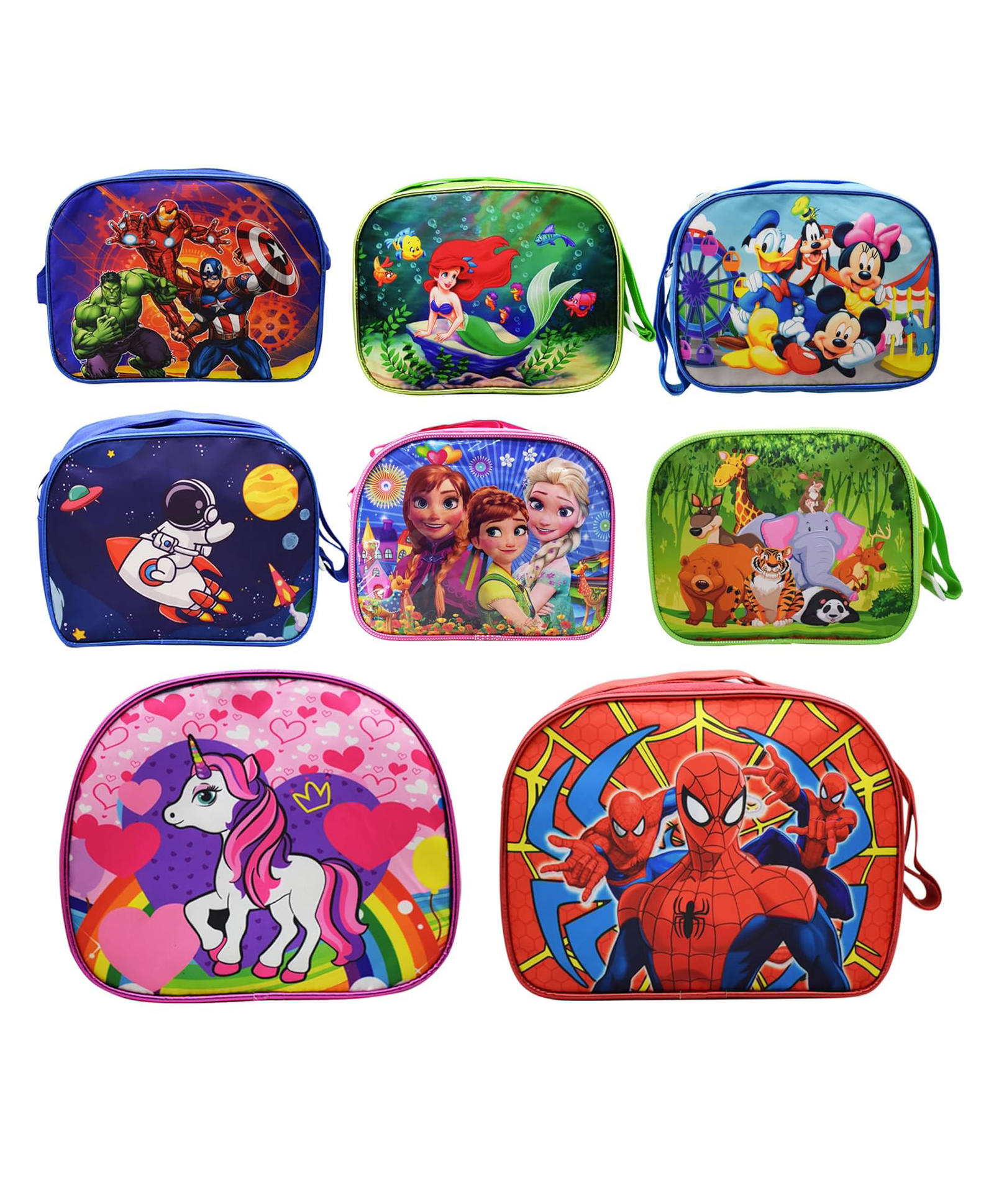 Asera 8 Pcs Mix Design Sling Bags Birthday Return Gifts Multicolor-image-12