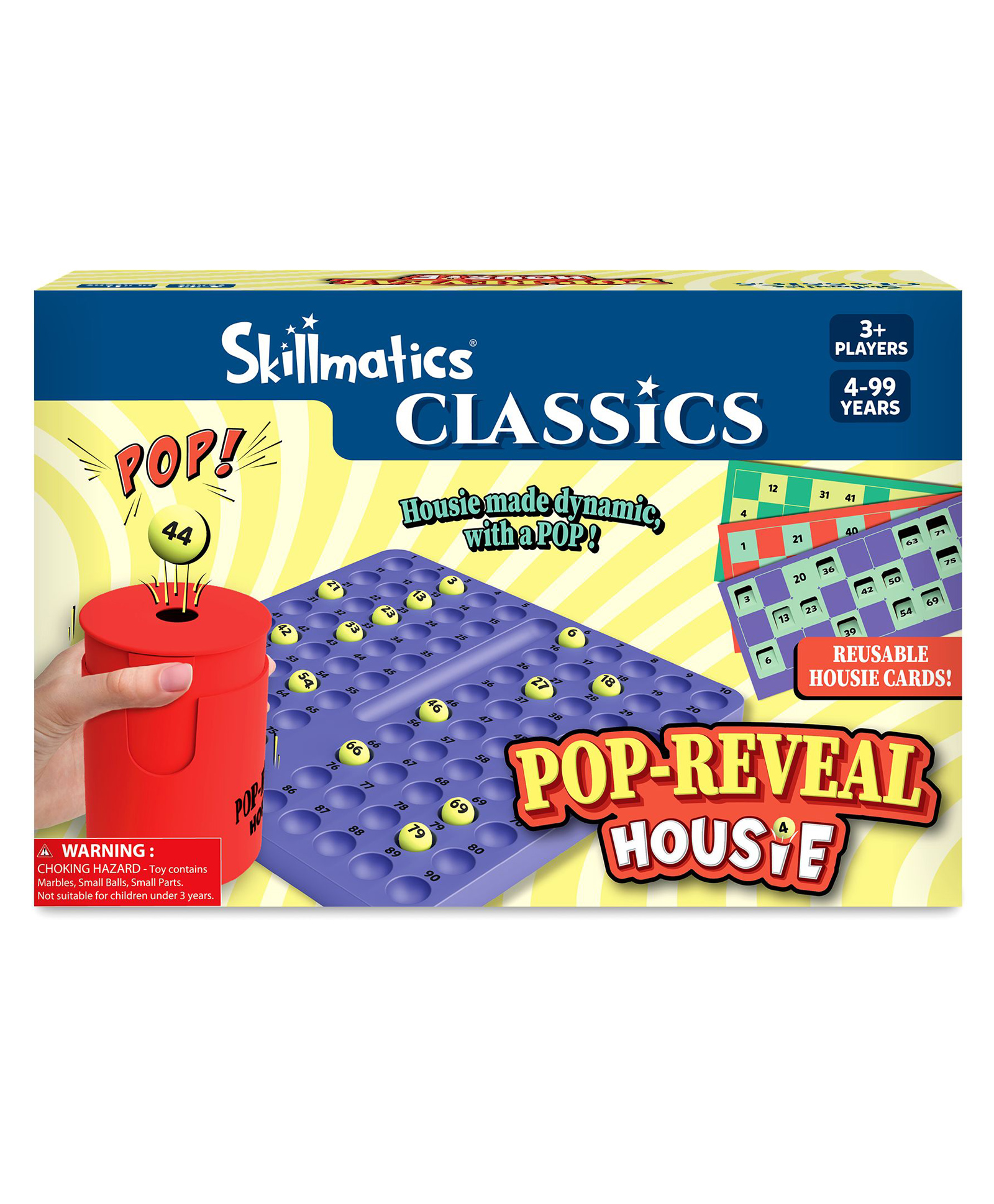 Skillmatics Pop-Reveal Housie - Classic Housie Game with a Fun Twist, Reusable Cards, Fun for Family Game Nights & Celebrations, Gift for Kids, Teens & Adults, Ages 4, 5, 6, & Up, 3+ Players-picture-12