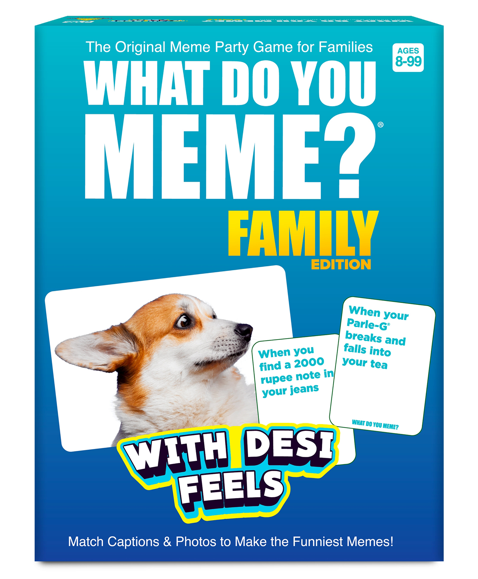 gouda games What Do You Meme Desi Feels - Hilarious Family Party Game, Match Caption & Photo Cards to Create Funny Desi Memes, Gift for Teens & Adults Ages 8, 9, 10 and Up, 3+ Players-picture-15