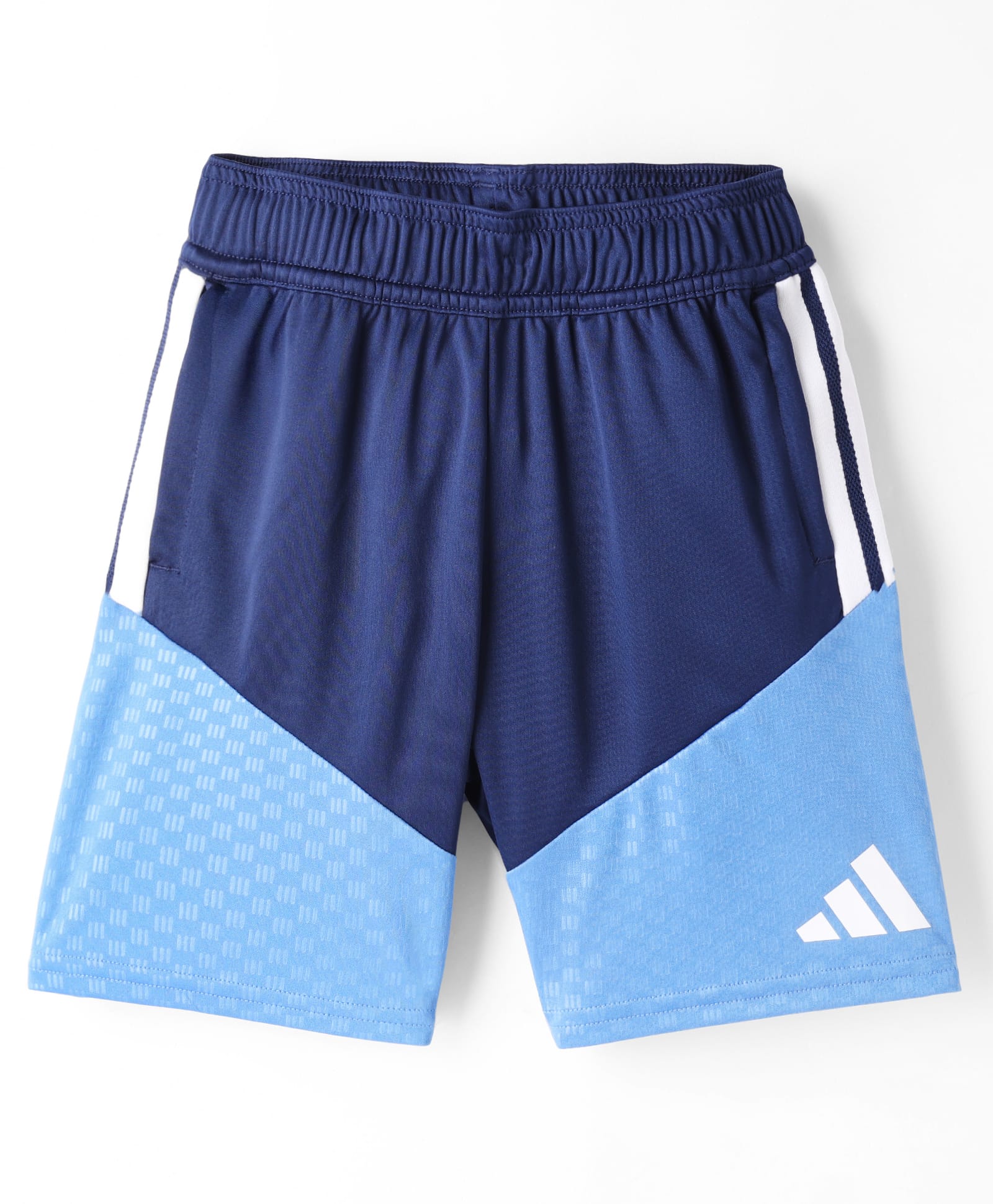 ADIDAS KIDS Knit Cut N Sew Shorts With Logo Print - Blue-picture-10