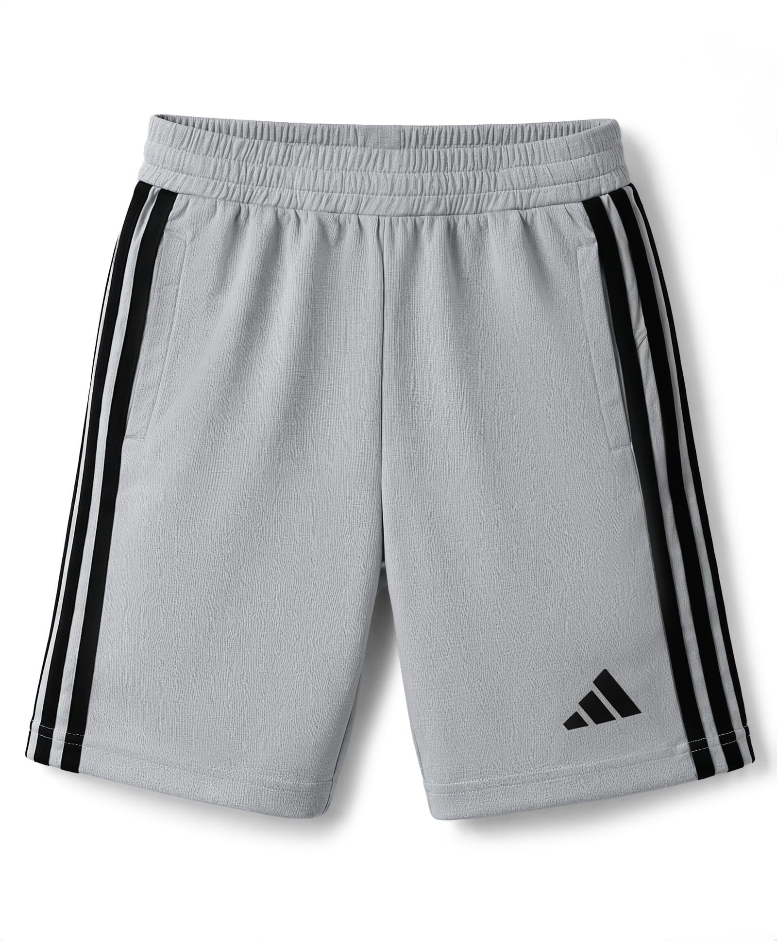 ADIDAS KIDS Knit Shorts With Logo Print - Grey-picture-12