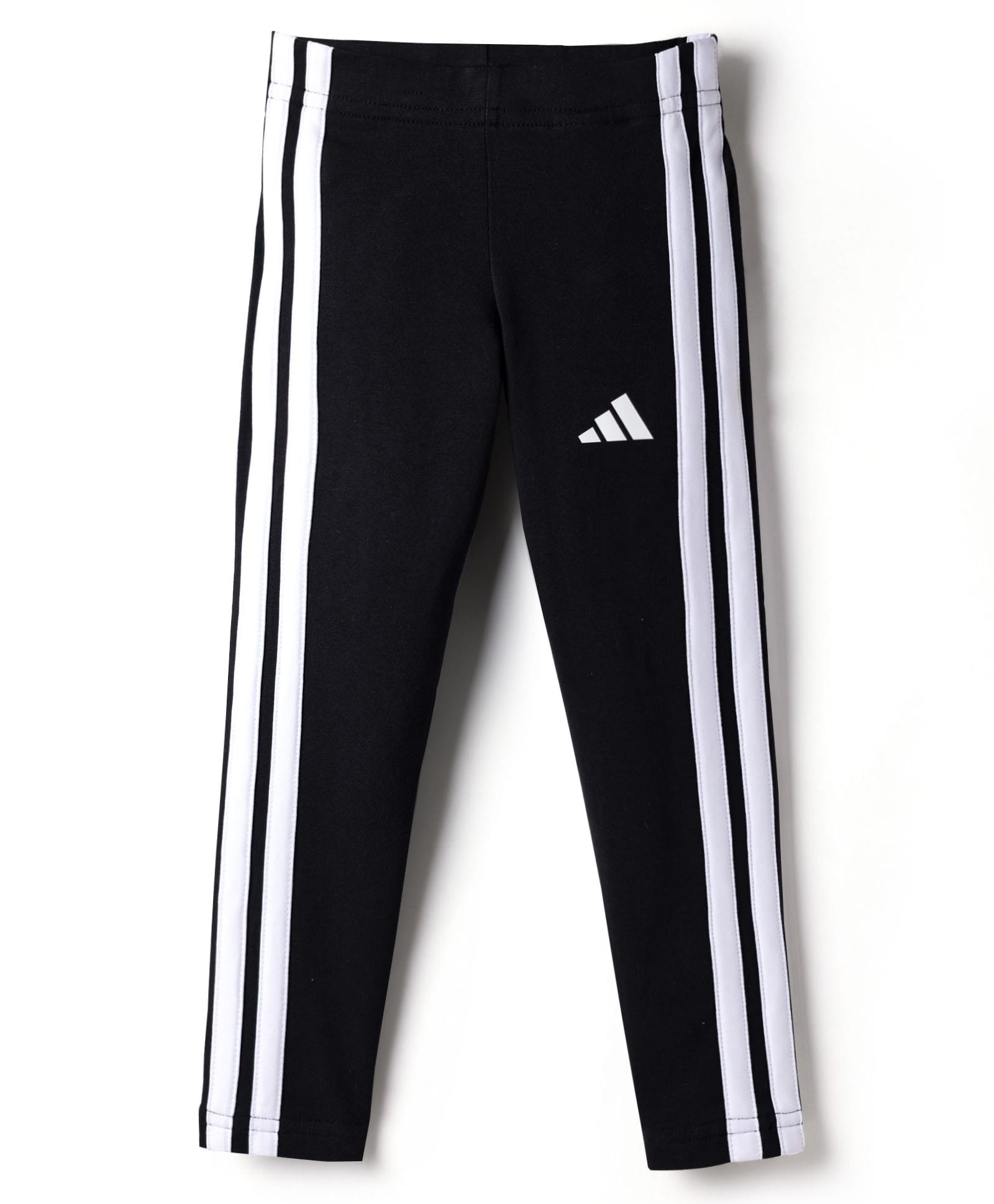 ADIDAS KIDS Cotton Knit Full Length Track Pant With Logo Print - Black-image-23
