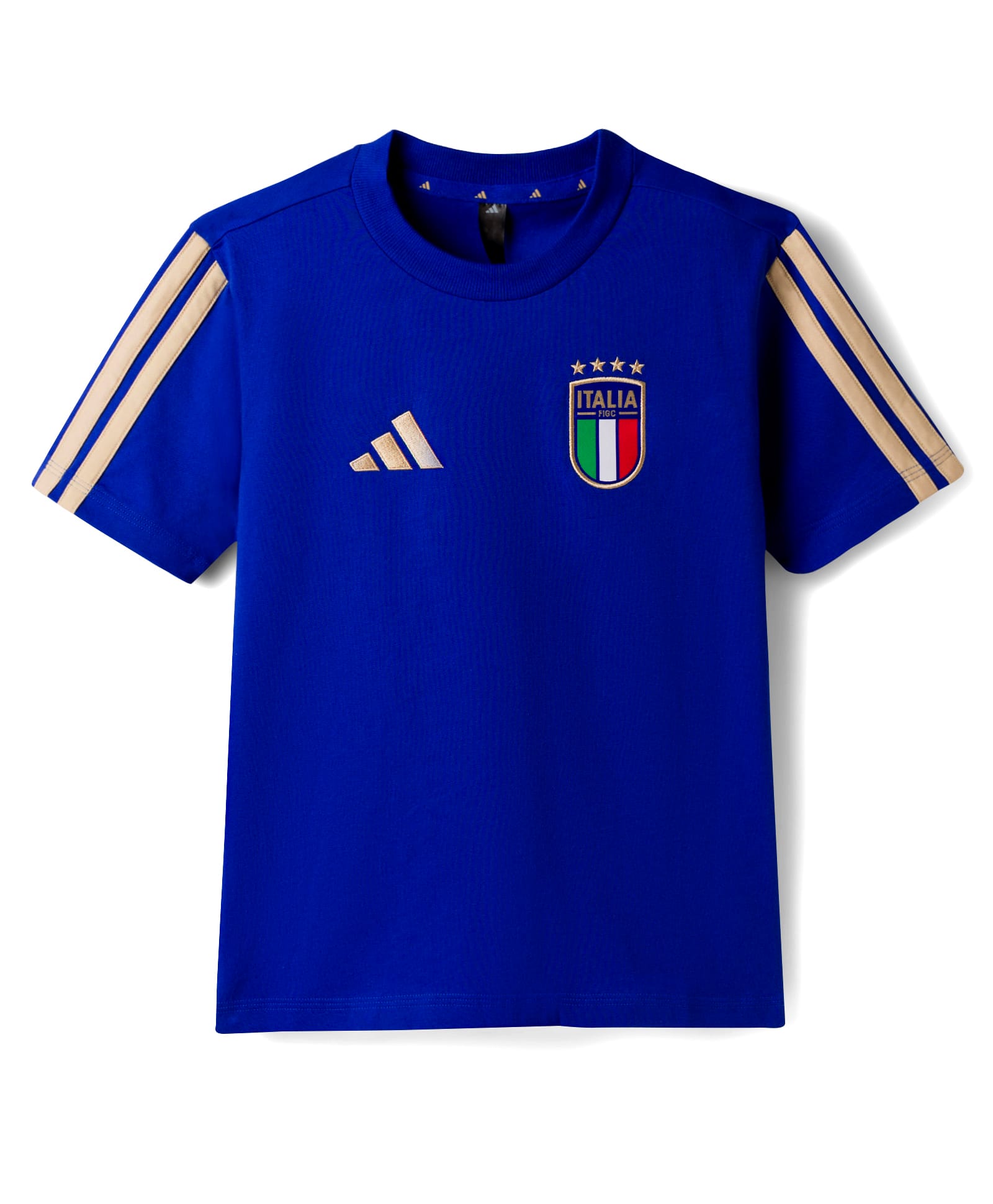 ADIDAS KIDS Cotton Knit Half Sleeves T-Shirt With Embroidery Detailing - Blue-picture-19