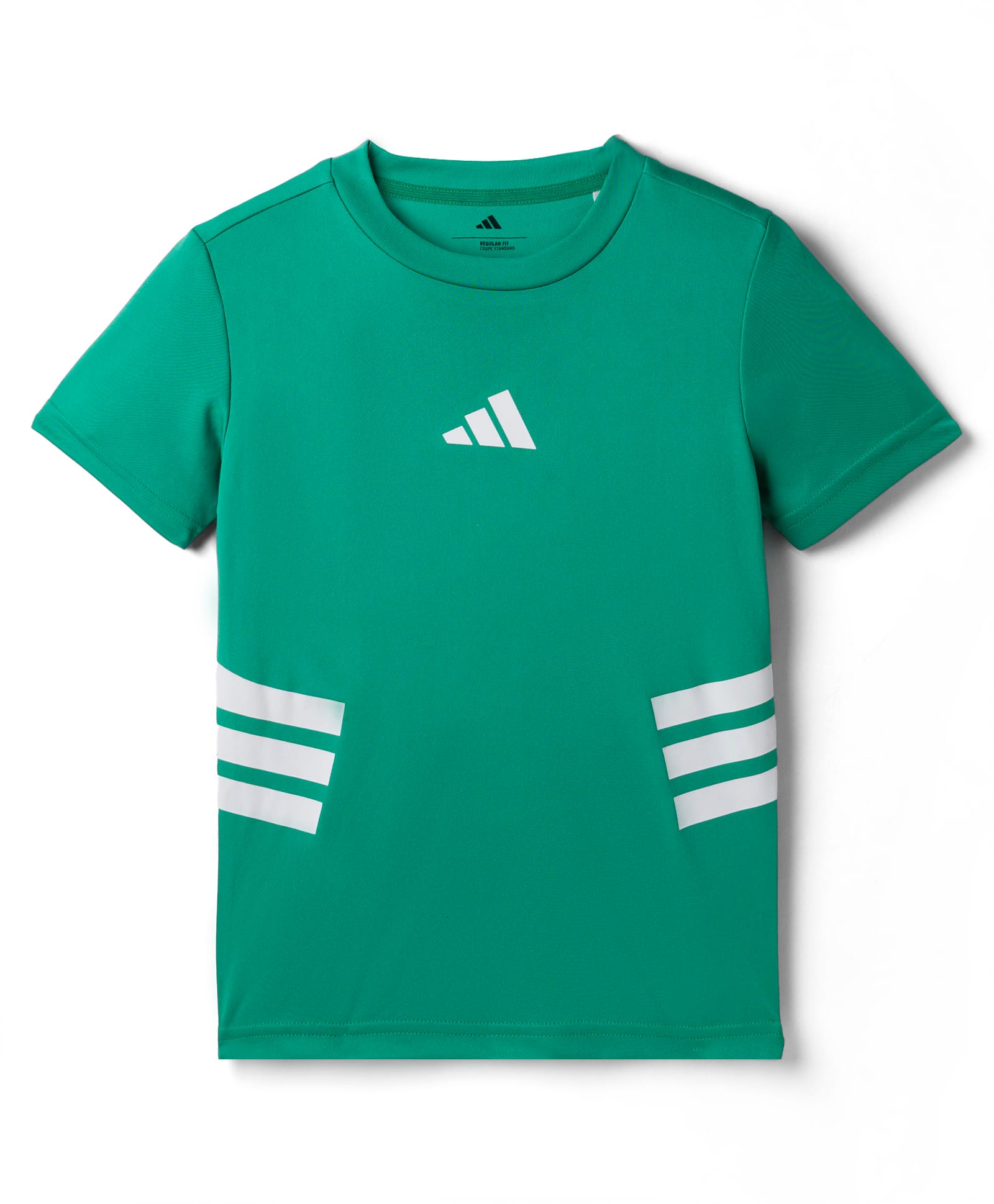 ADIDAS KIDS Cotton Knit Half Sleeves T-Shirt With Logo Print - Mint-picture-12