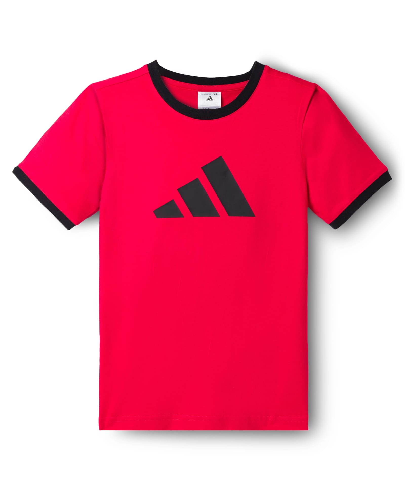 ADIDAS KIDS Cotton Knit Half Sleeves T-Shirt With Logo Print - Red-picture-20