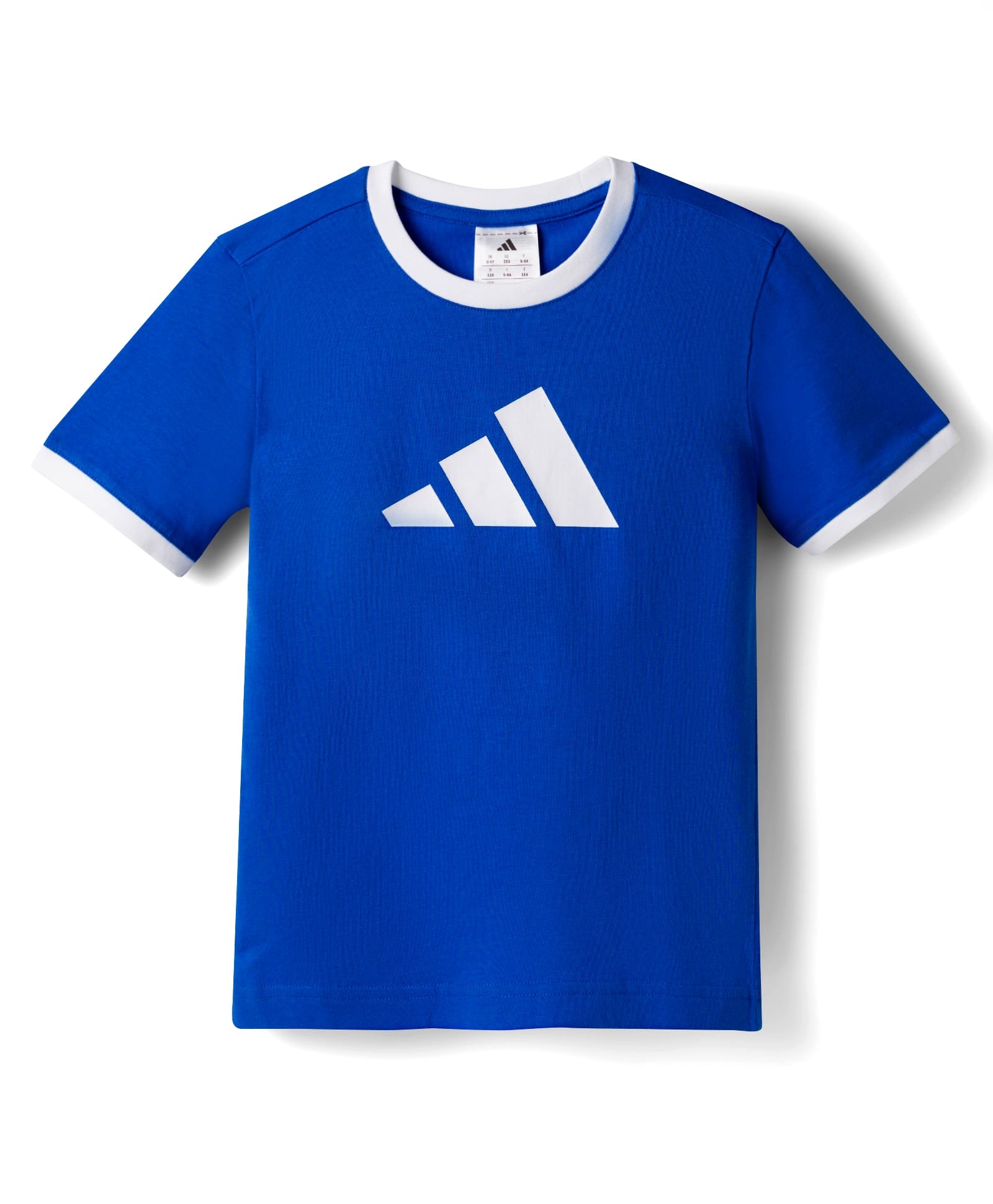 ADIDAS KIDS Cotton Knit Half Sleeves T-Shirt With Logo Print - Blue-picture-19