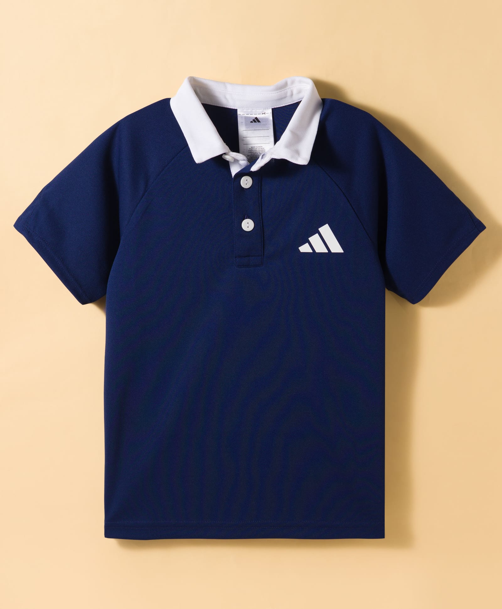 ADIDAS KIDS Knit Half Sleeves Polo T-Shirt With Logo Print - Navy Blue-picture-10
