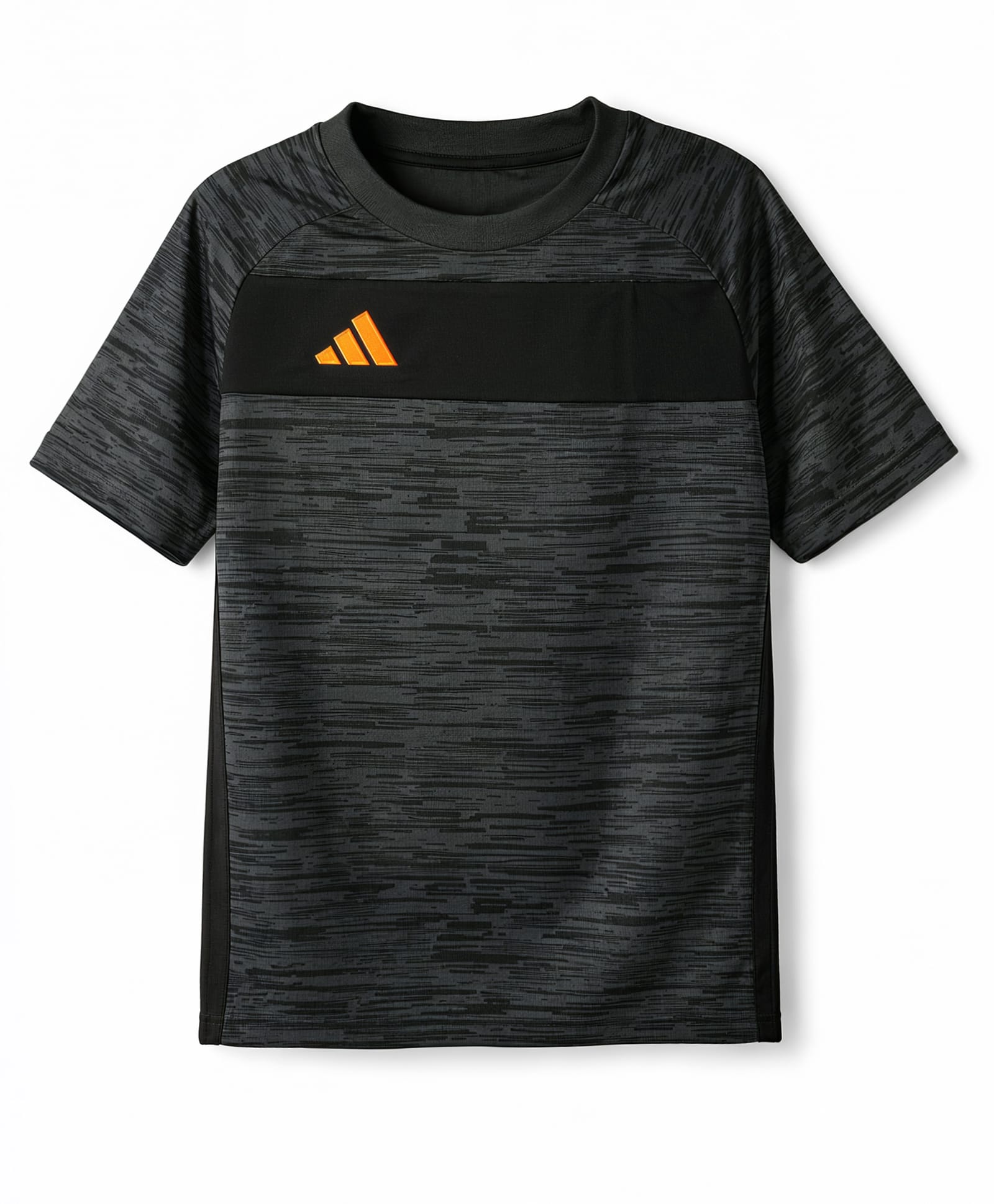 ADIDAS KIDS Knit Raglan Half Sleeves T-Shirt With Logo Embroidery - Black-picture-26