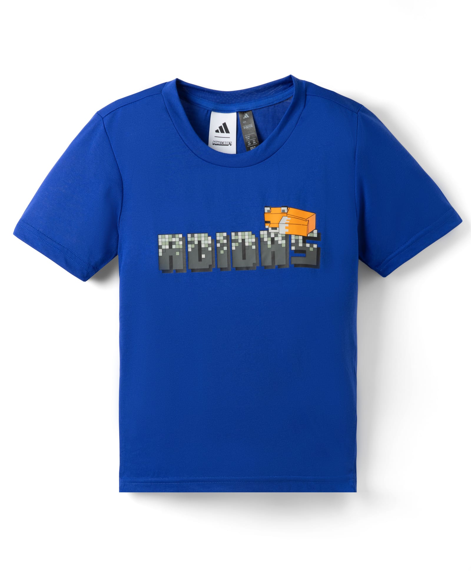 ADIDAS KIDS Knit Half Sleeves T-Shirt With Text Print - Blue-picture-11