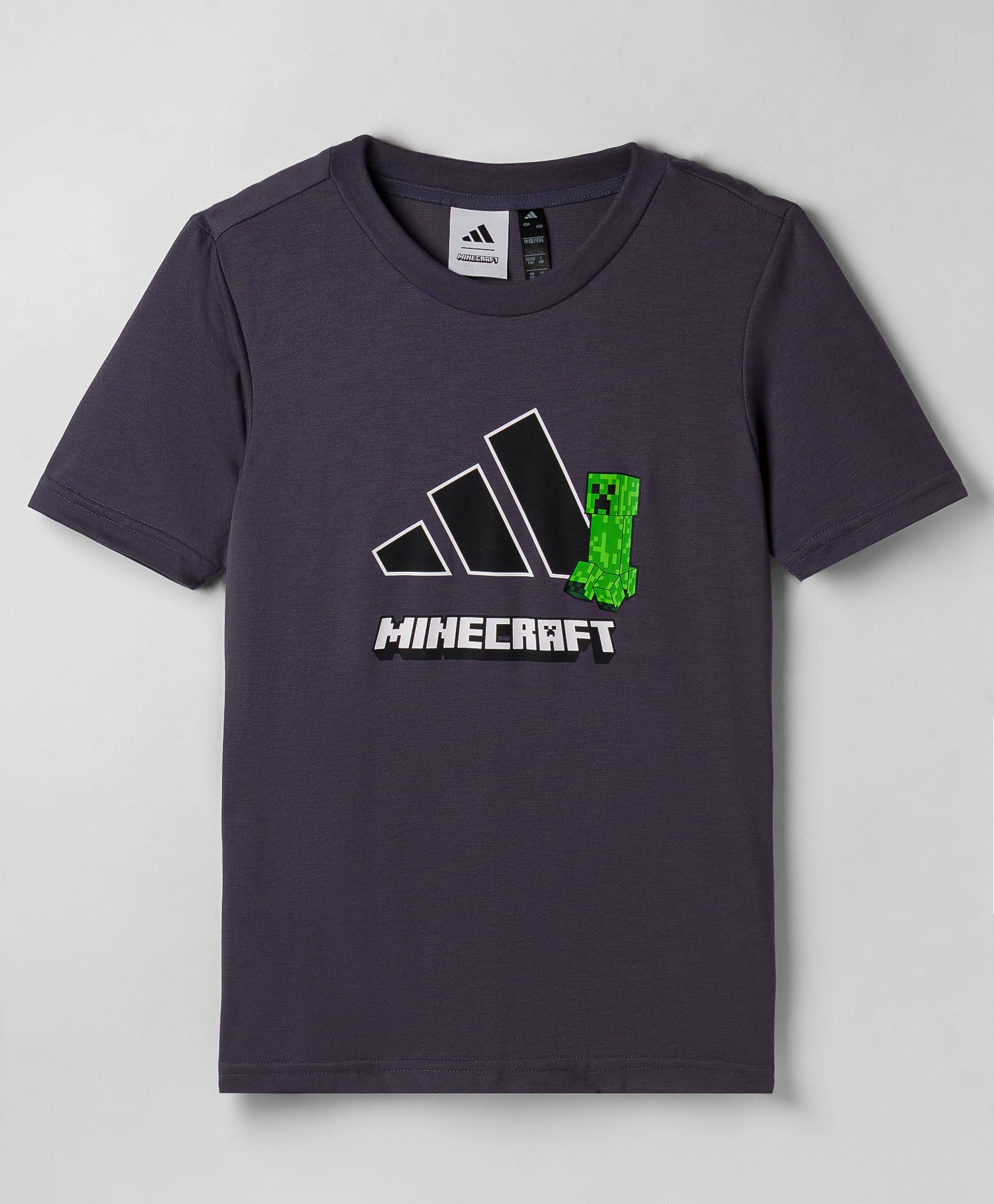 ADIDAS KIDS Knit Half Sleeves Mine Craft Printed T-Shirt -Charcoal Grey-picture-20