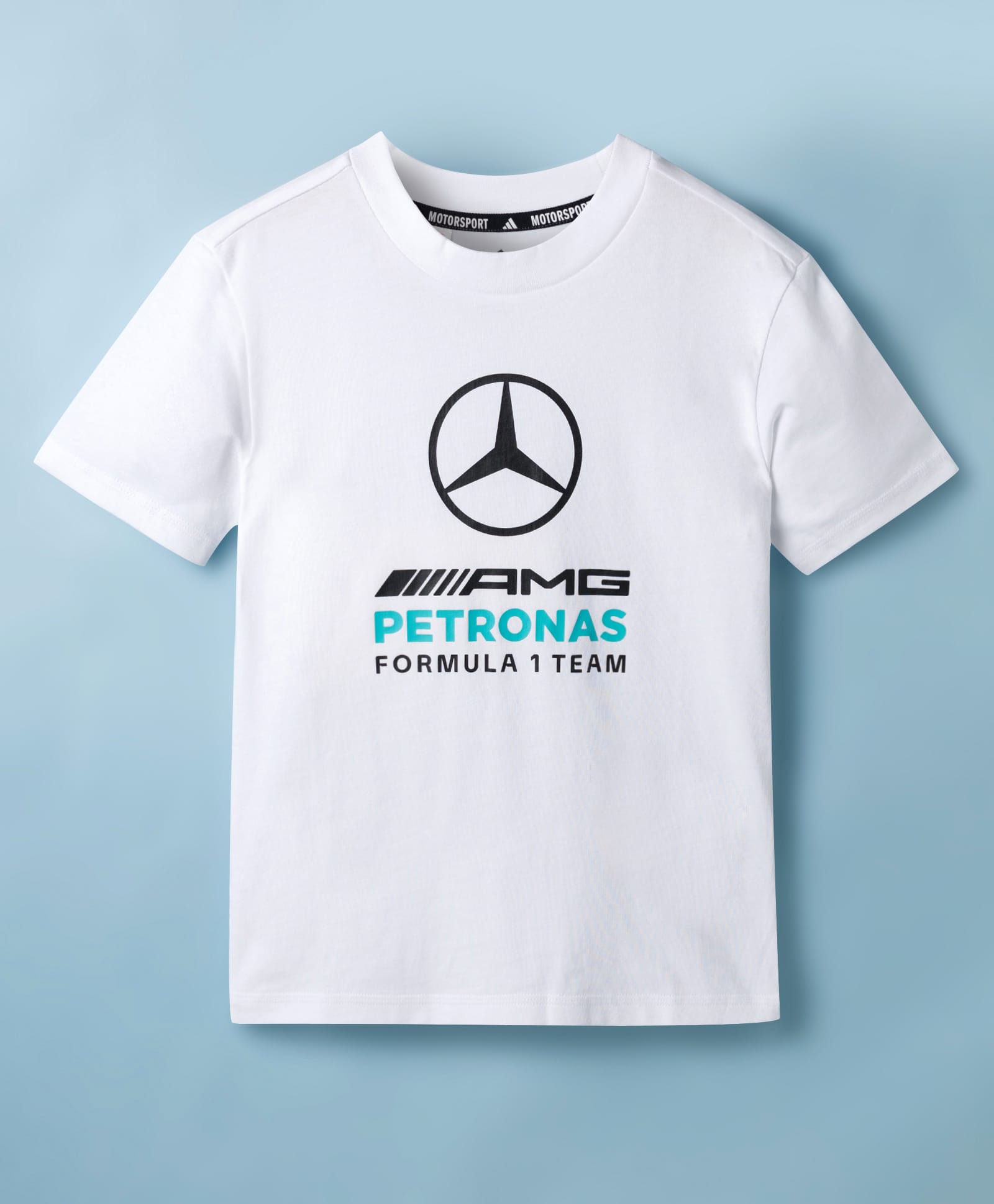 ADIDAS KIDS 100% Cotton Knit Half Sleeves T-Shirt With F1 Team Print - White-image-35