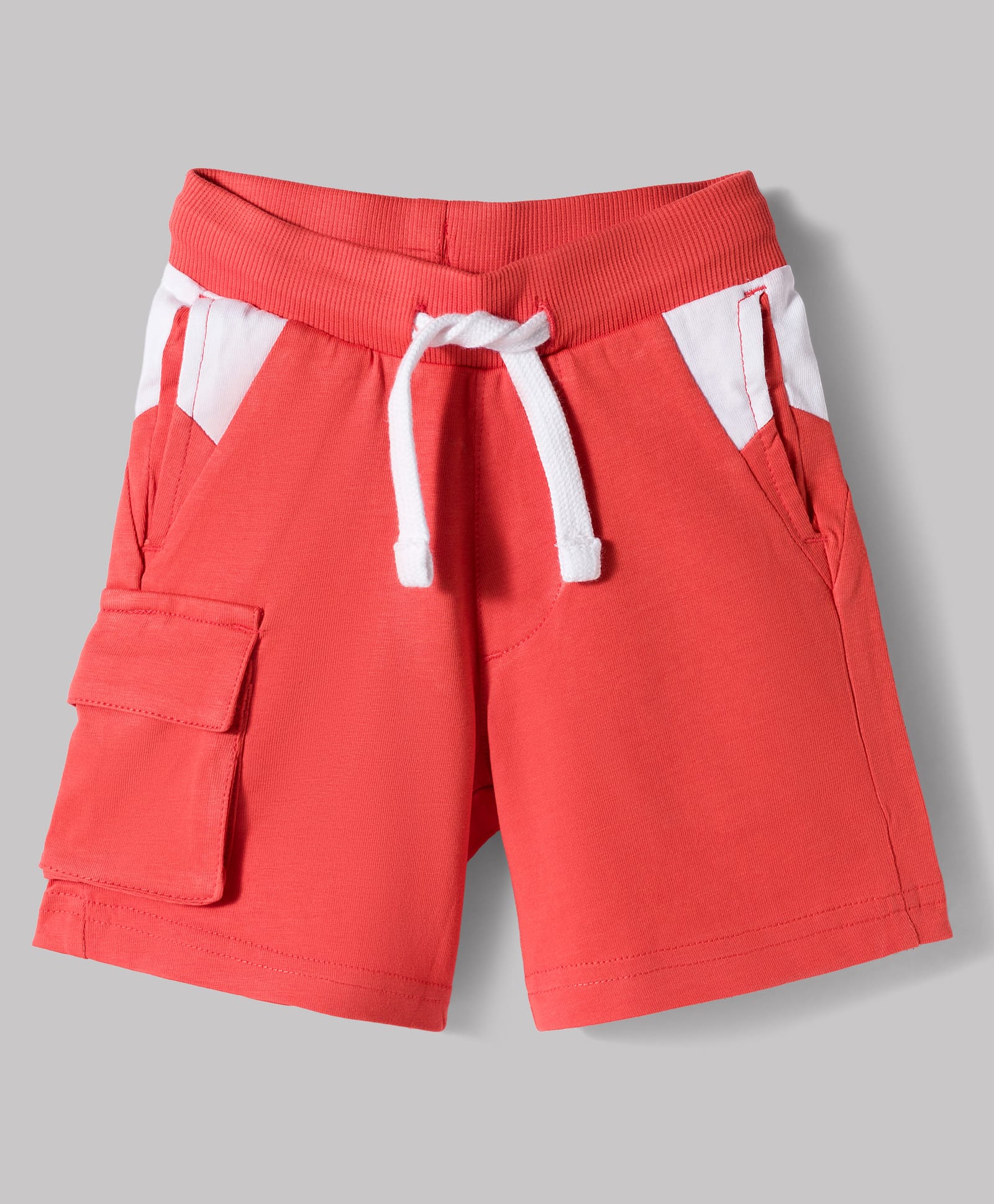 UCB Cotton Knit Knee Length Cut N Sew Shorts - Orange-picture-23