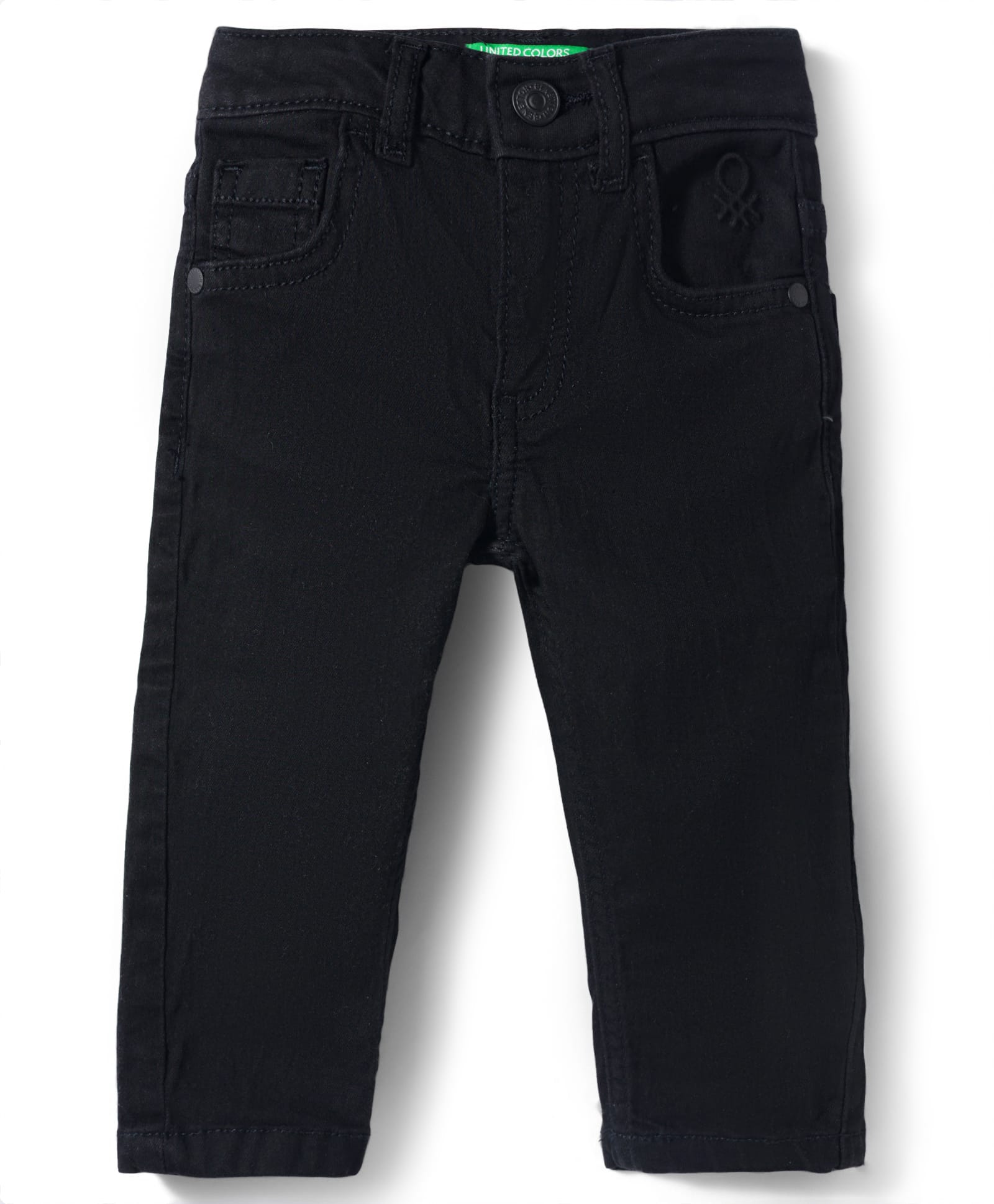 UCB Cotton Woven Full Length Solid Jeans - Black-picture-25