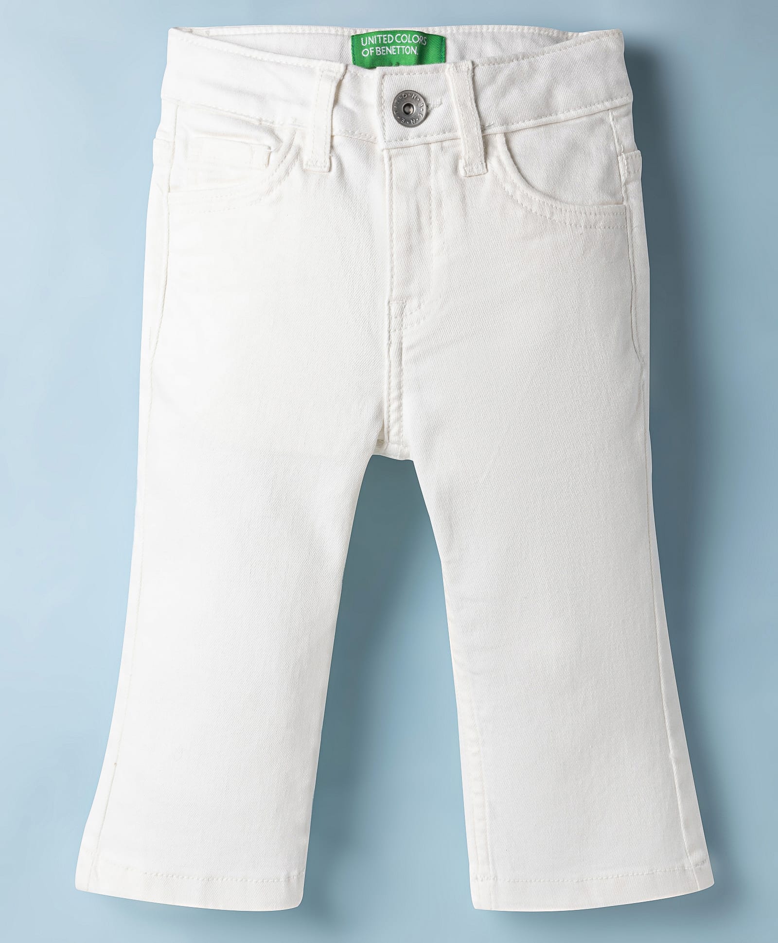 UCB Cotton Woven Full Length Solid Jeans - White-picture-15