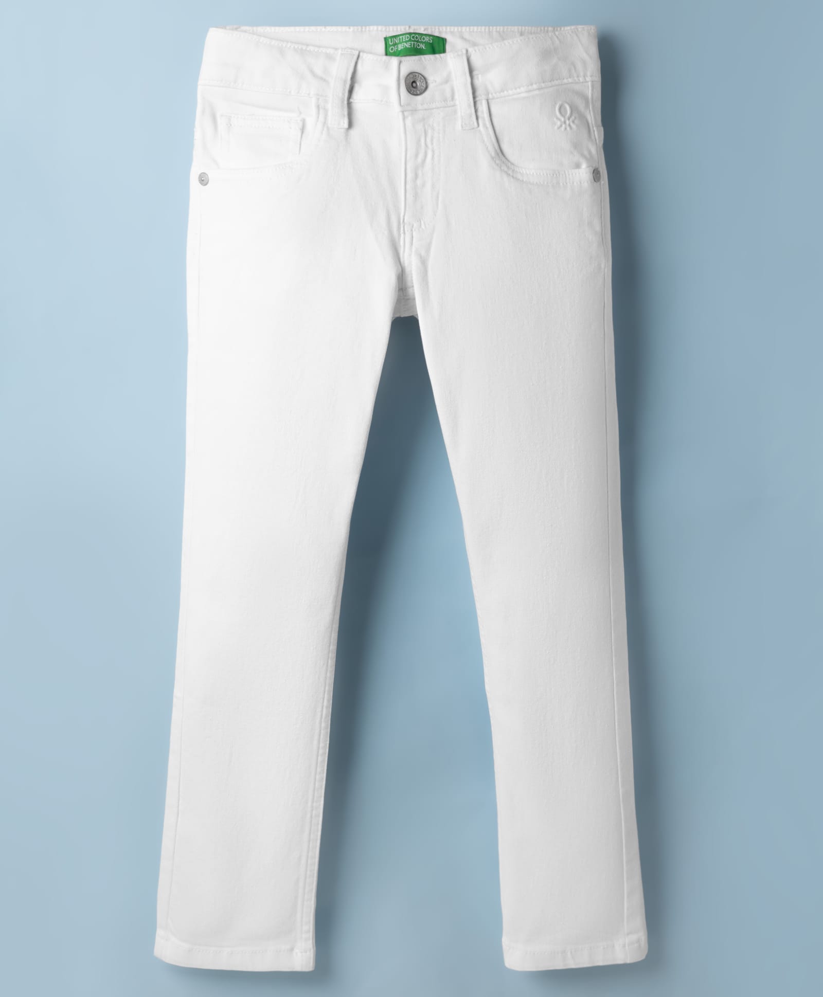UCB Cotton Woven Full Length Solid Jeans - White-image-34