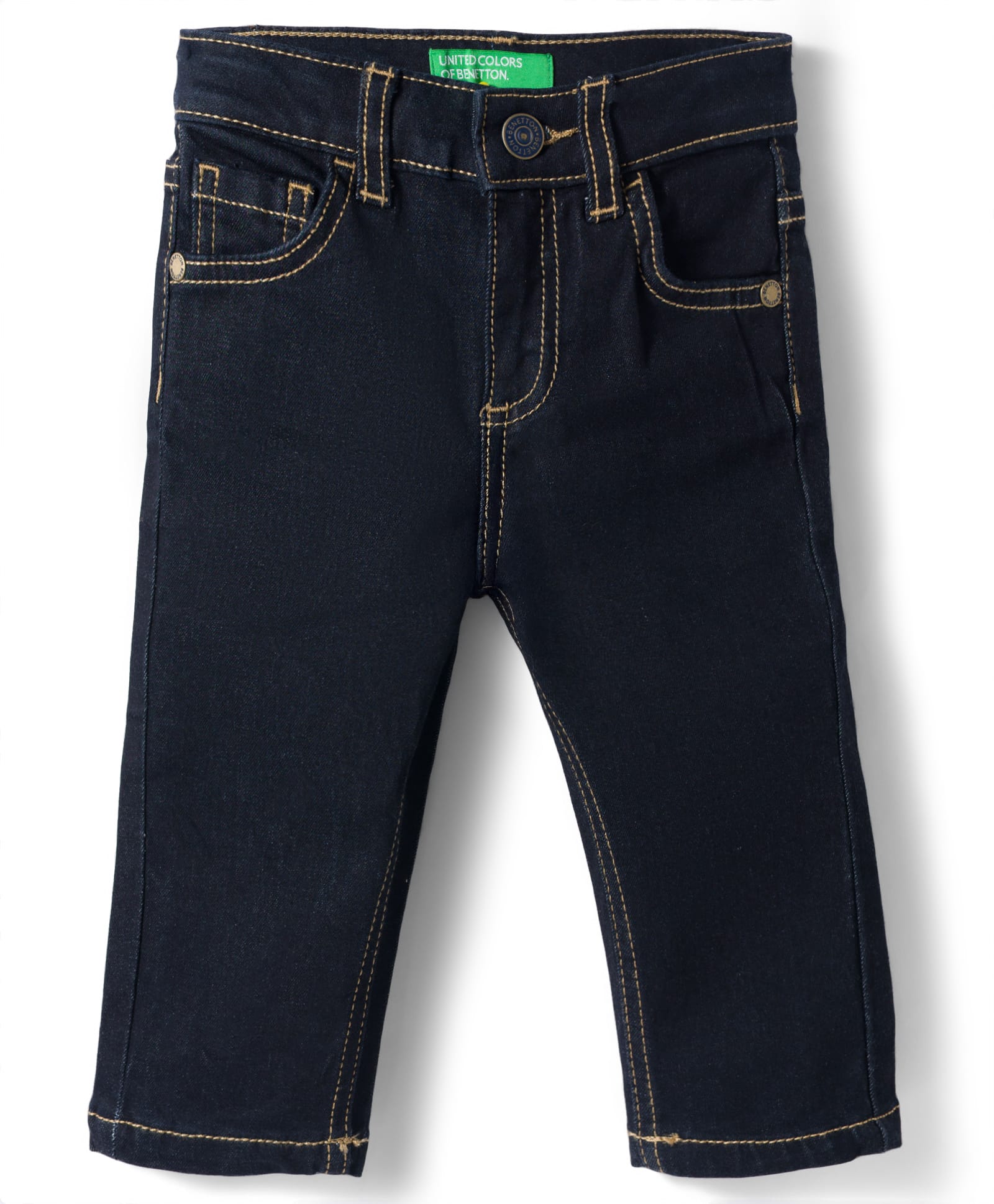 UCB Cotton Woven Full Length Solid Jeans - Navy Blue-picture-26