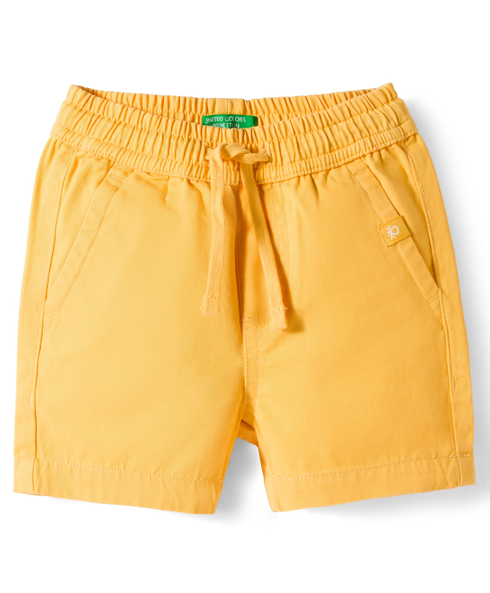 UCB Cotton Woven Knee Length Solid Shorts - Yellow-picture-18