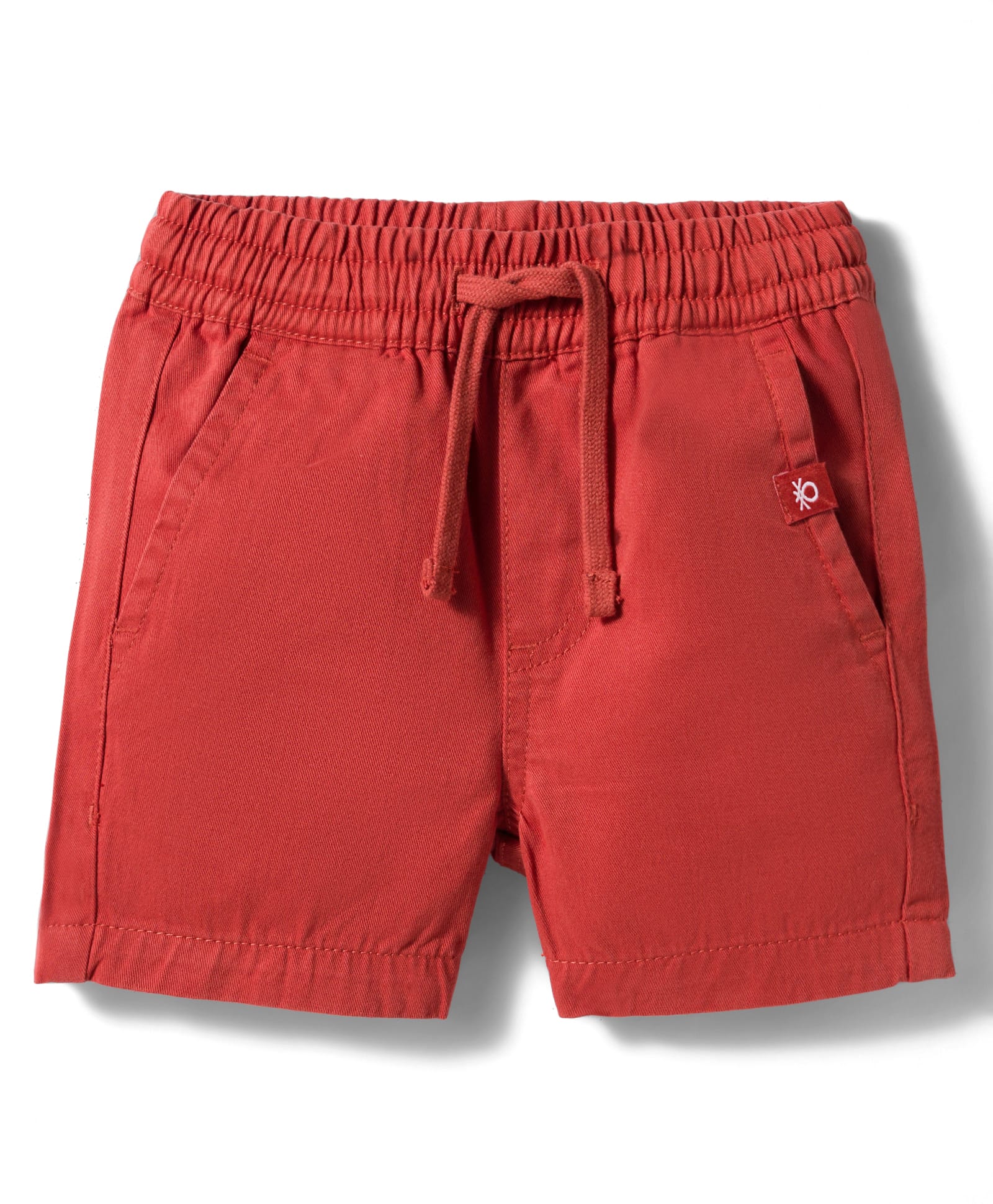 UCB Cotton Woven Knee Length Solid Shorts - Rust Orange-picture-33