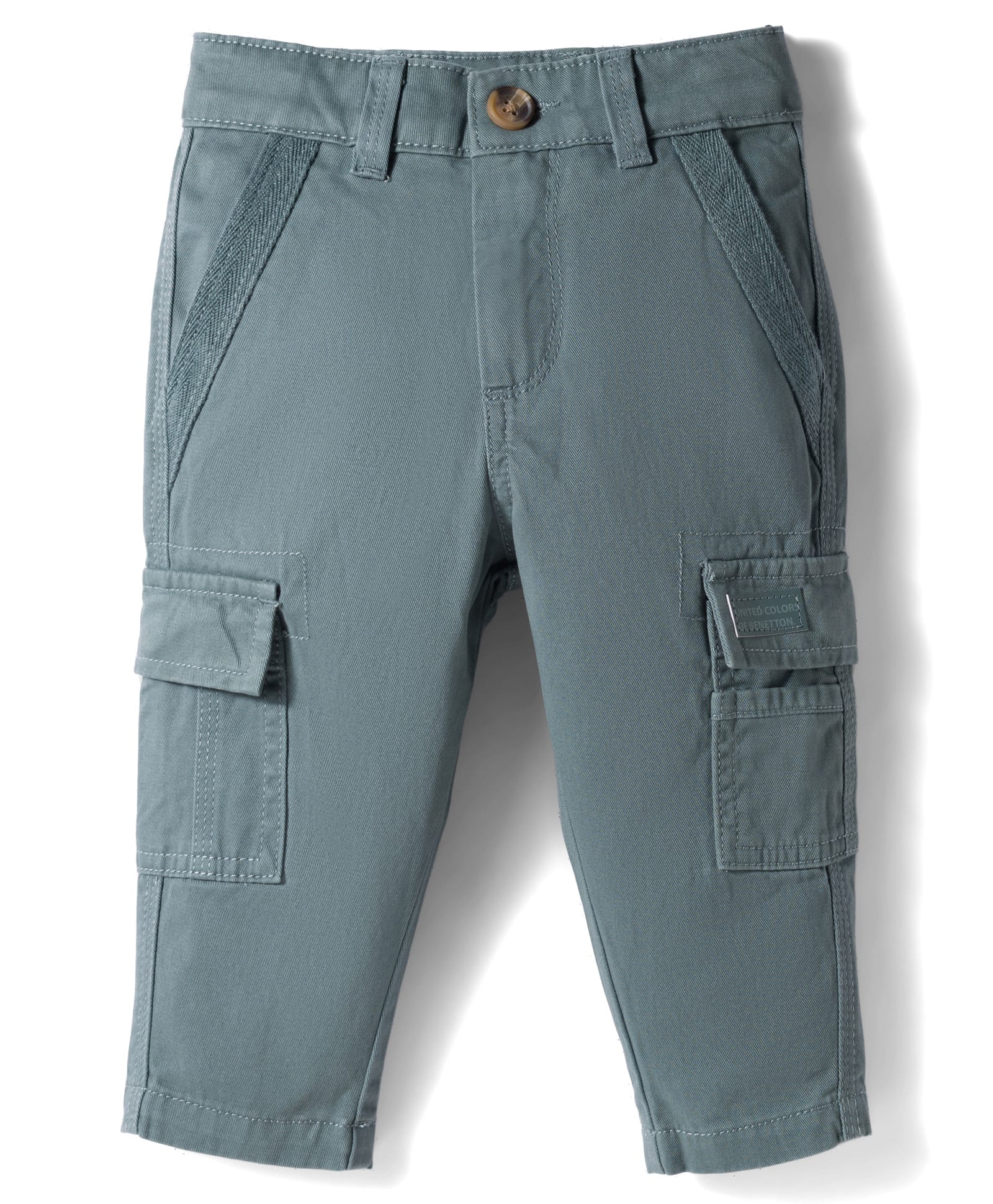 UCB Cotton Woven Full Length Solid Color Trouser - Teal Blue-picture-38