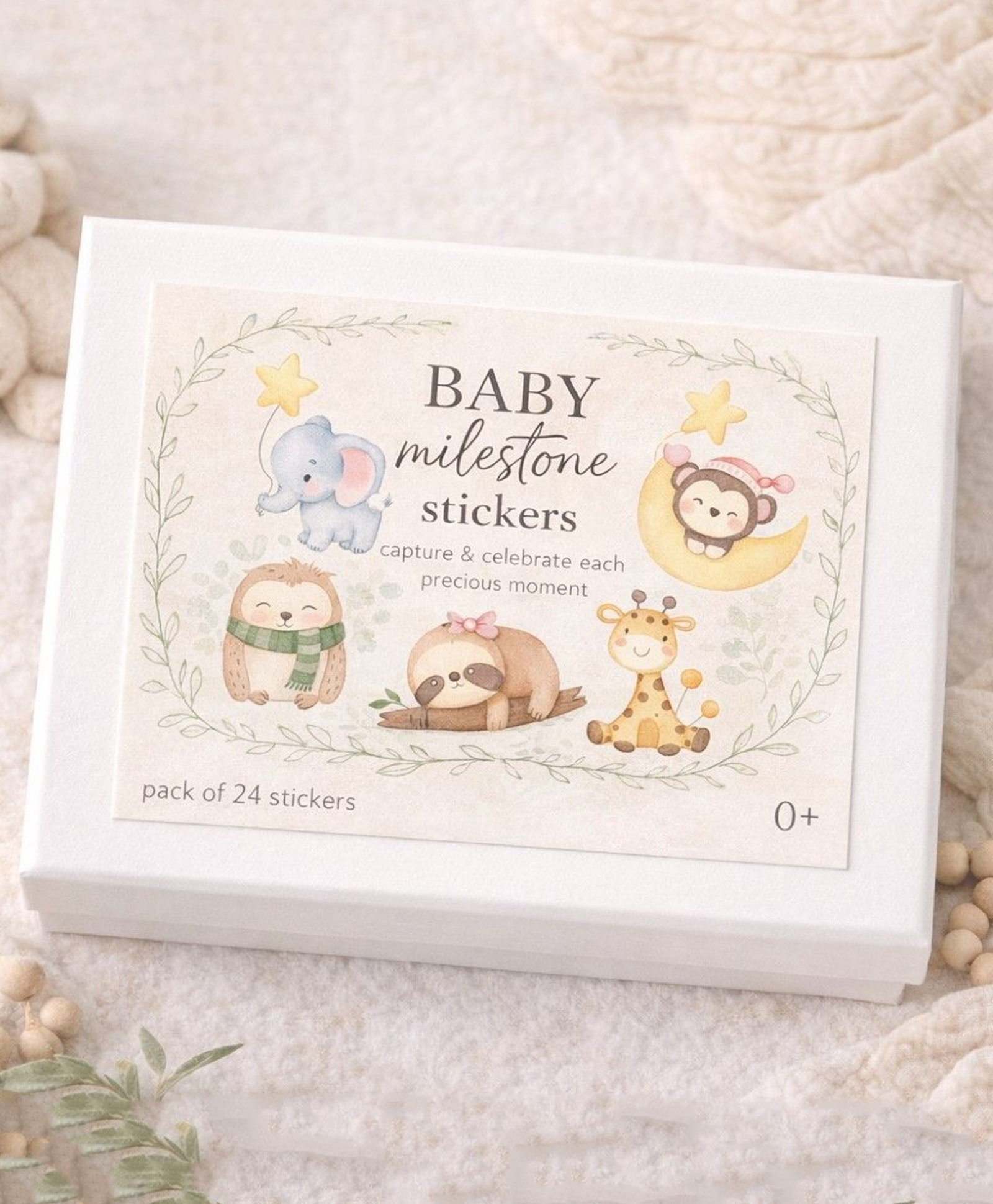 Baby Milestone stickers (Pack of 24)