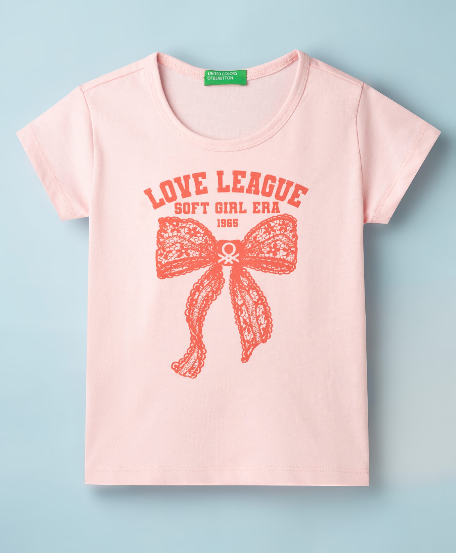 UCB Cotton Knit Half Sleeves T-Shirt With Text Print - Light Pink-picture-11