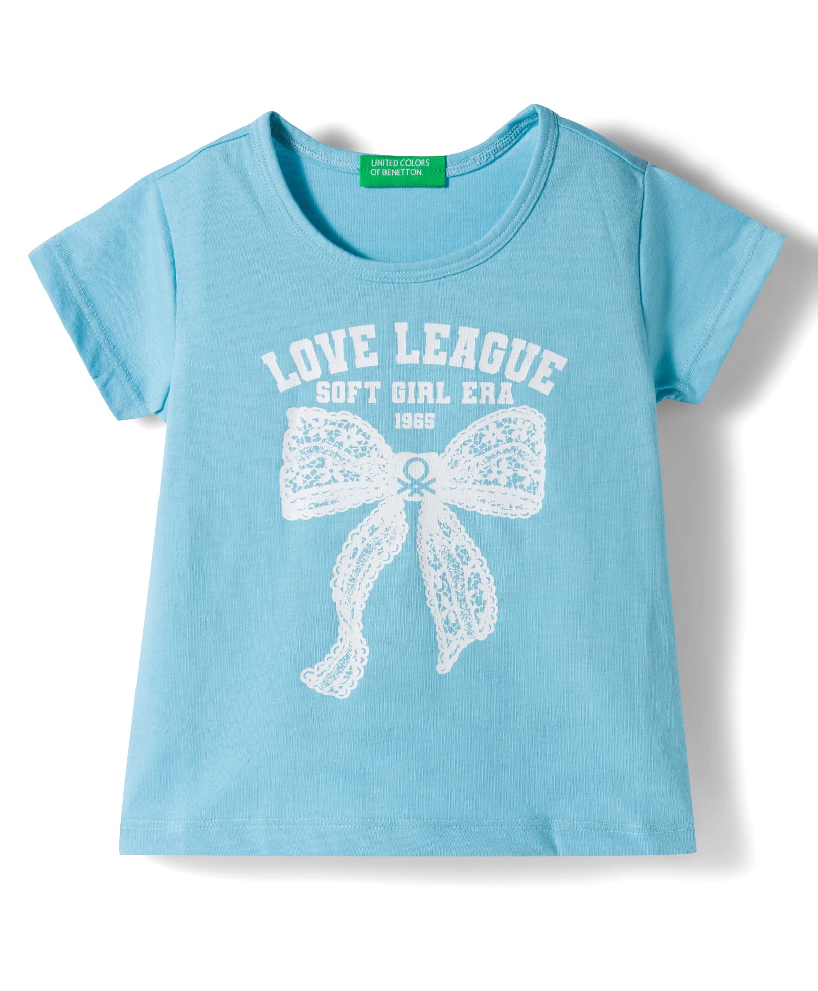 UCB Cotton Knit Half Sleeves T-Shirt With Text Print - Blue-picture-48