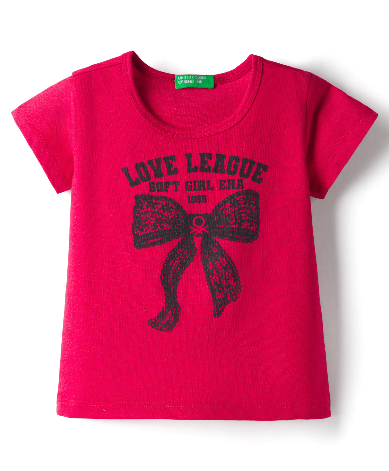 UCB Cotton Knit Half Sleeves T-Shirt With Text Print - Red-picture-18
