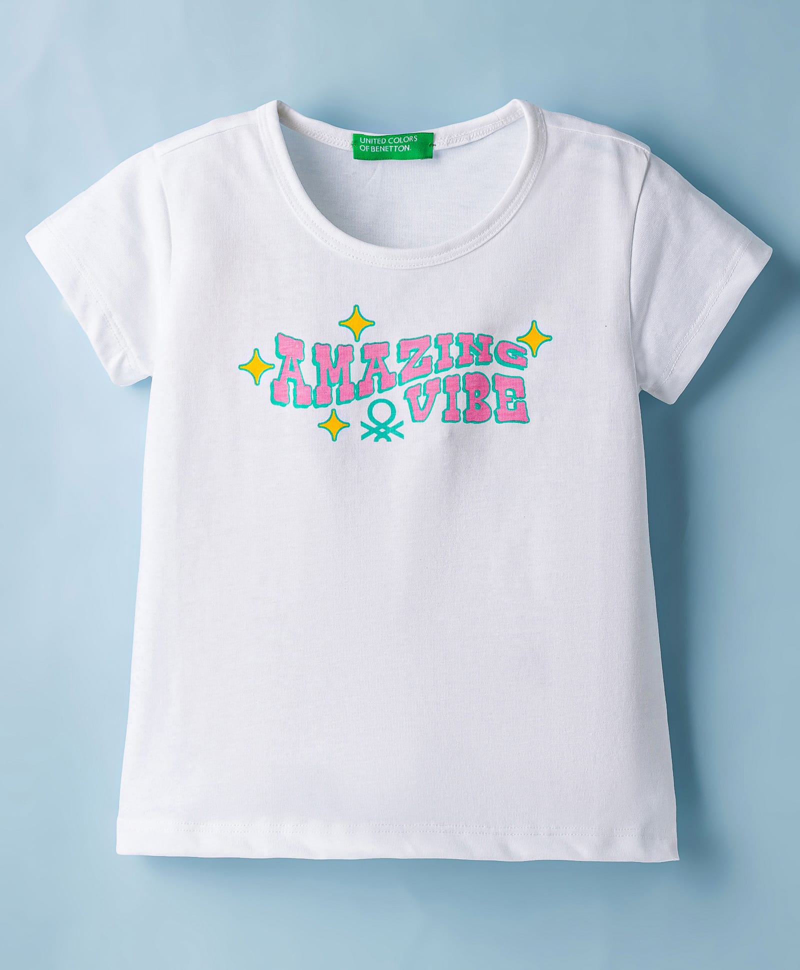UCB Cotton Knit Half Sleeves T-Shirt With Text Print - White-picture-15