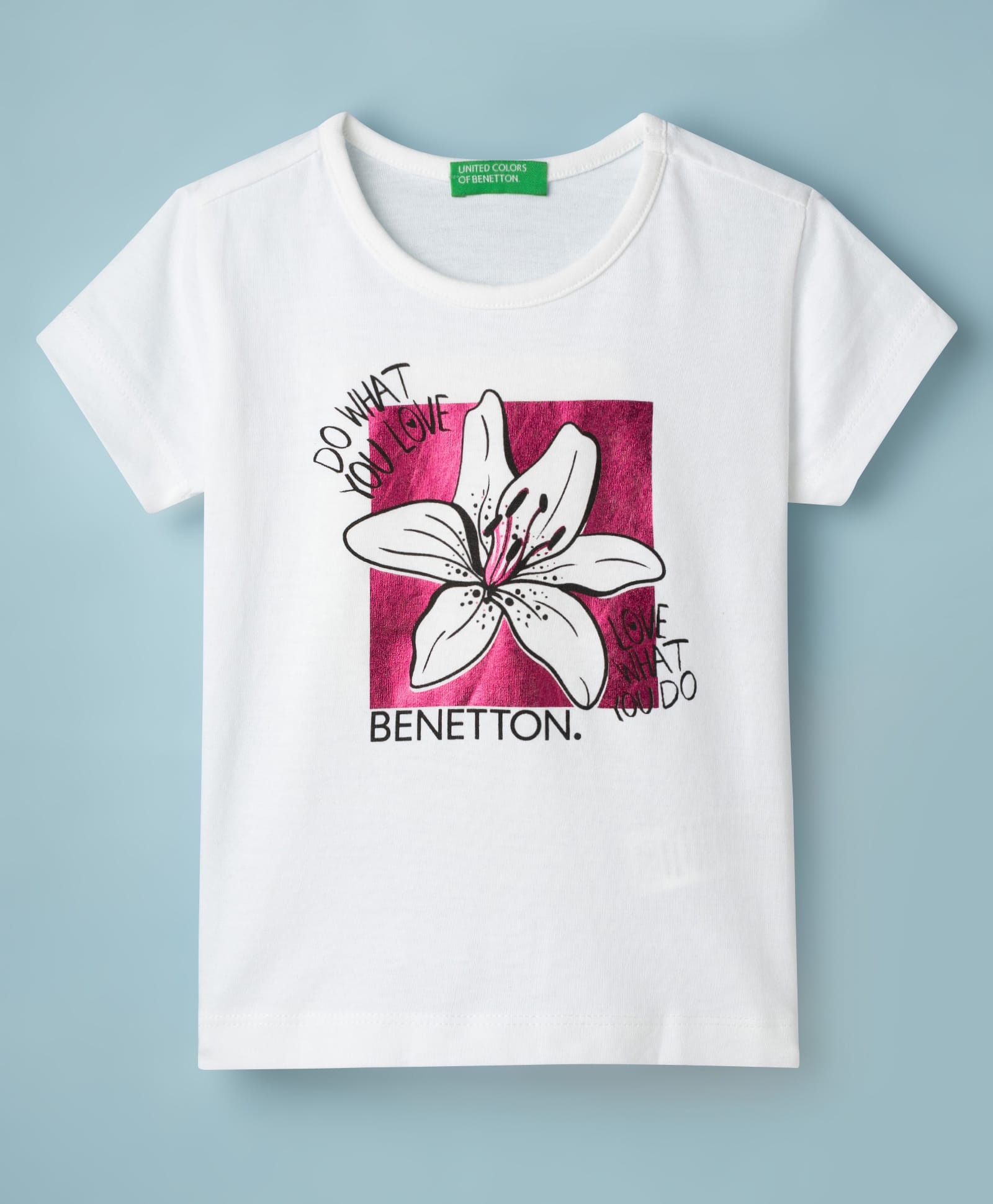 UCB Knit Half Sleeves T-Shirt With Floral Print - White-image-20