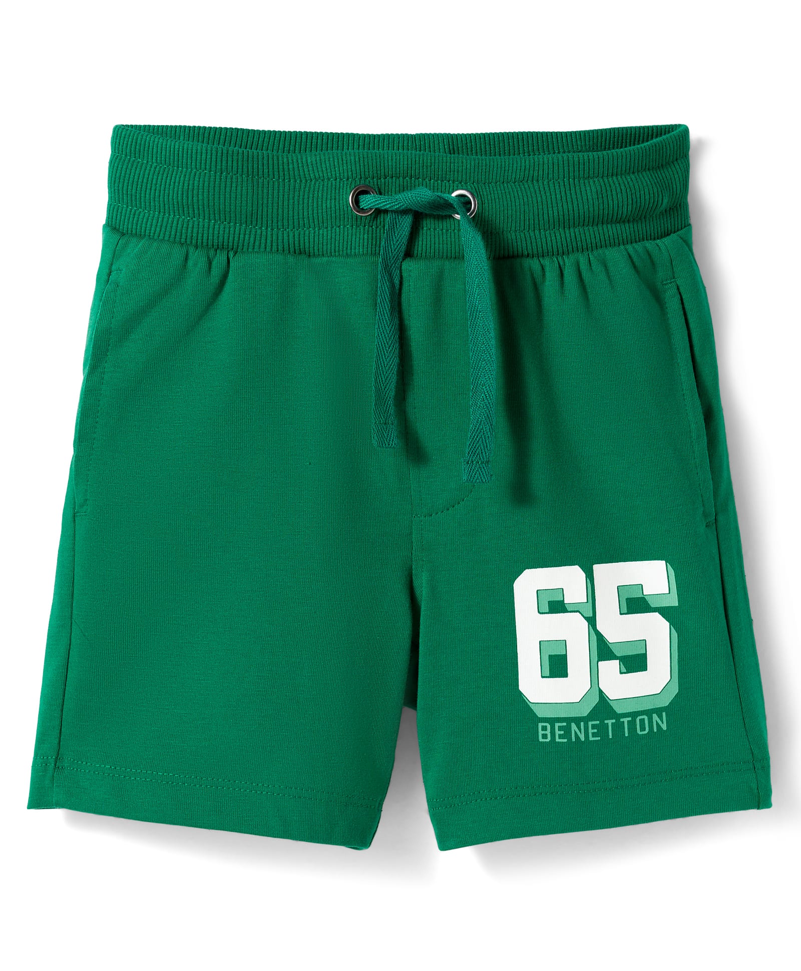 UCB Knit Knee Length Shorts with Number Print - Green-picture-24