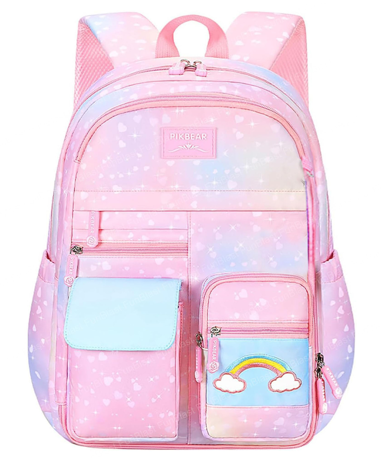 FunBlast Unicorn Large Capacity School Bag for Kids Pack of 1 (Pink)-picture-20