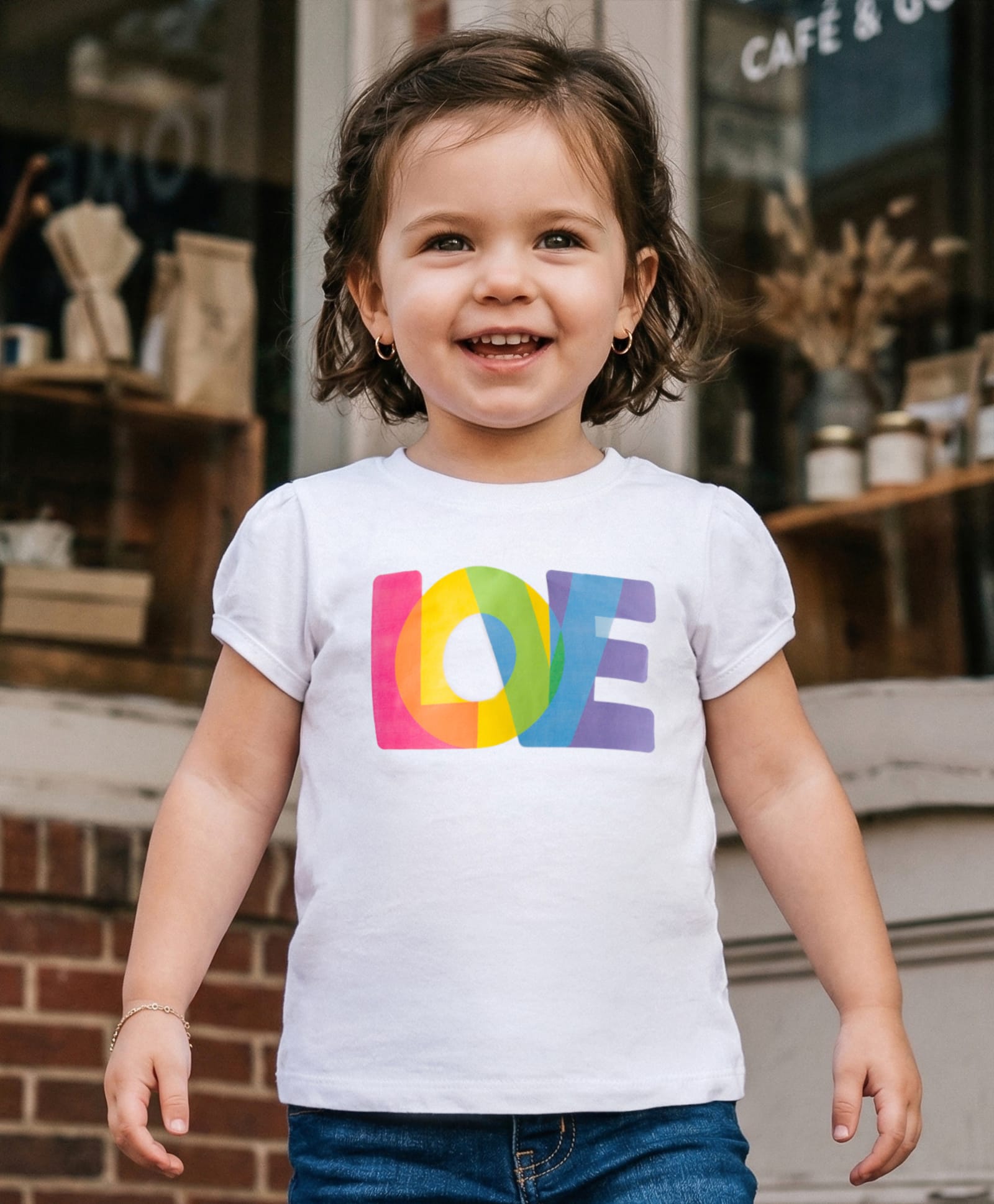 Babyhug Cotton Knit Half Sleeves T-Shirt With Love Print - Multicolor-picture-19