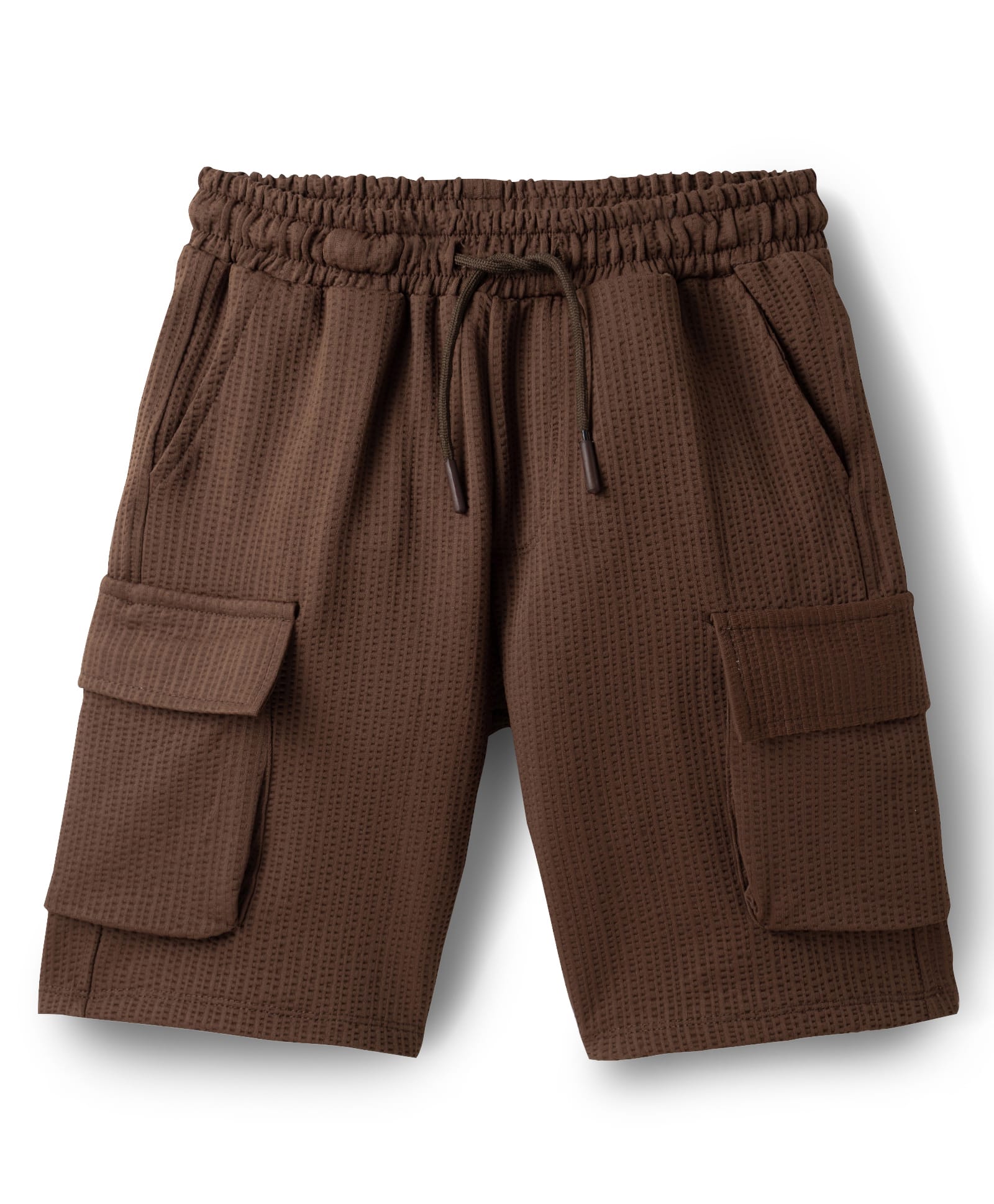 kookie kids india Kookie Kids Knit Above Knee Length Solid Color Shorts with Pocket - Brown-picture-30