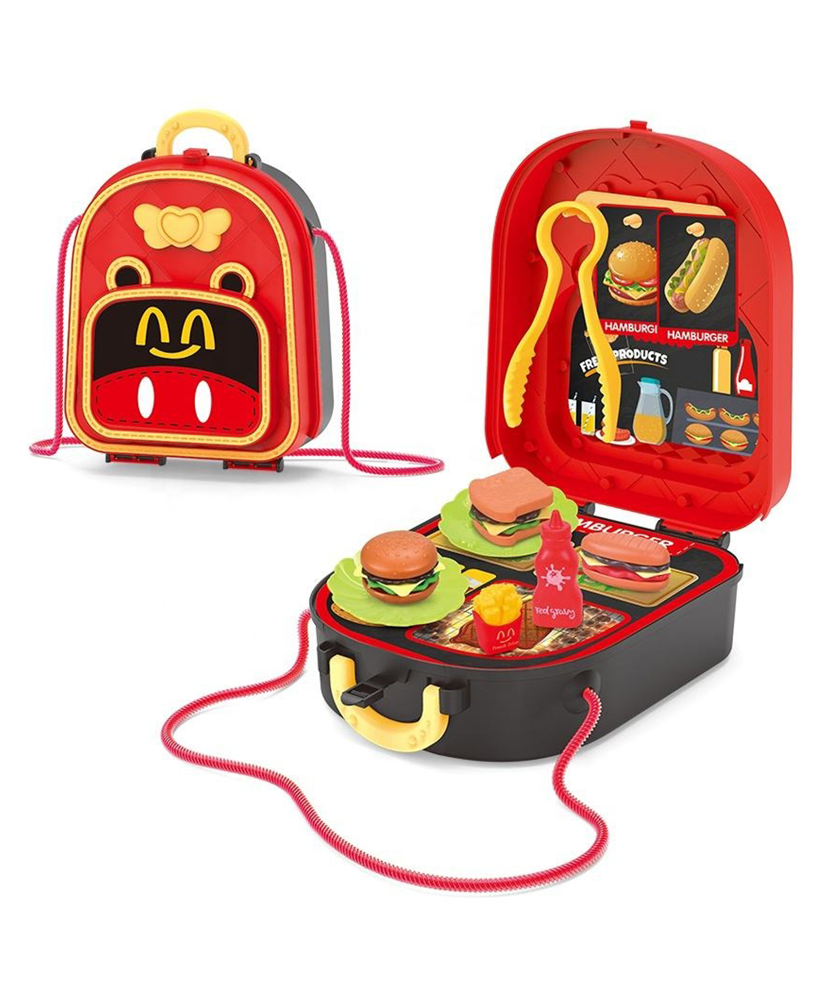 AKN TOYS Delicious Burger Shoulder Bag Role And Pretend Play Toys For Kids With Fast Food Accessories - Pack of 1-picture-45