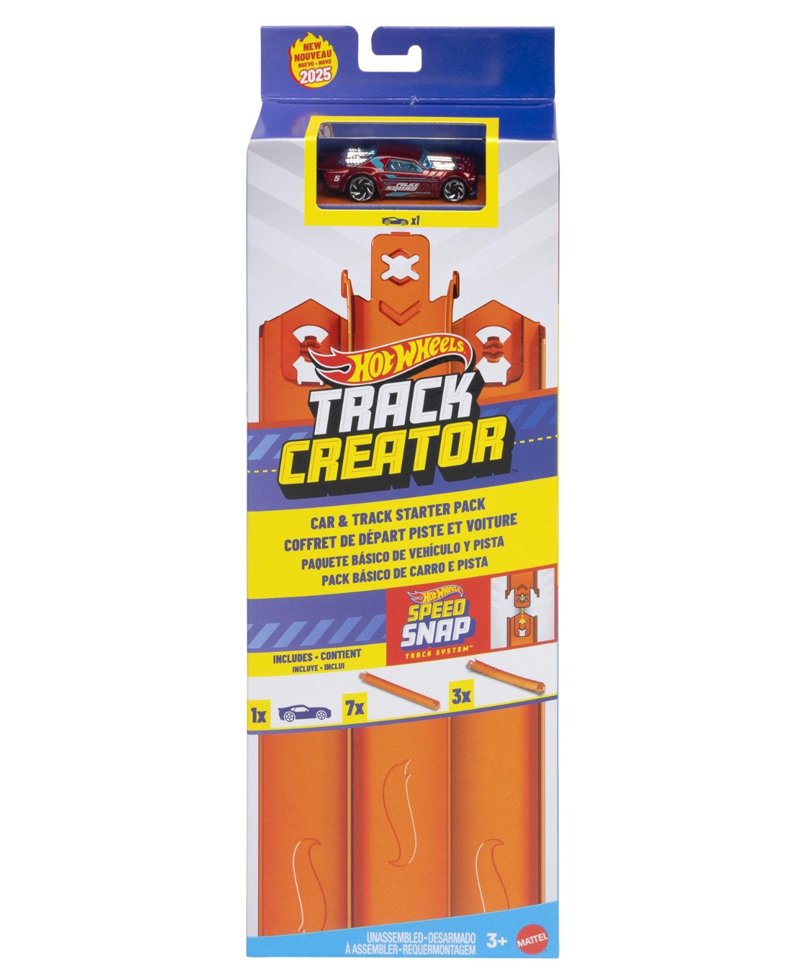 Hot Wheels Track Creator Starter Pack With 1:64 Scale Die-Cast Toy Vehicle - Orange-picture-11