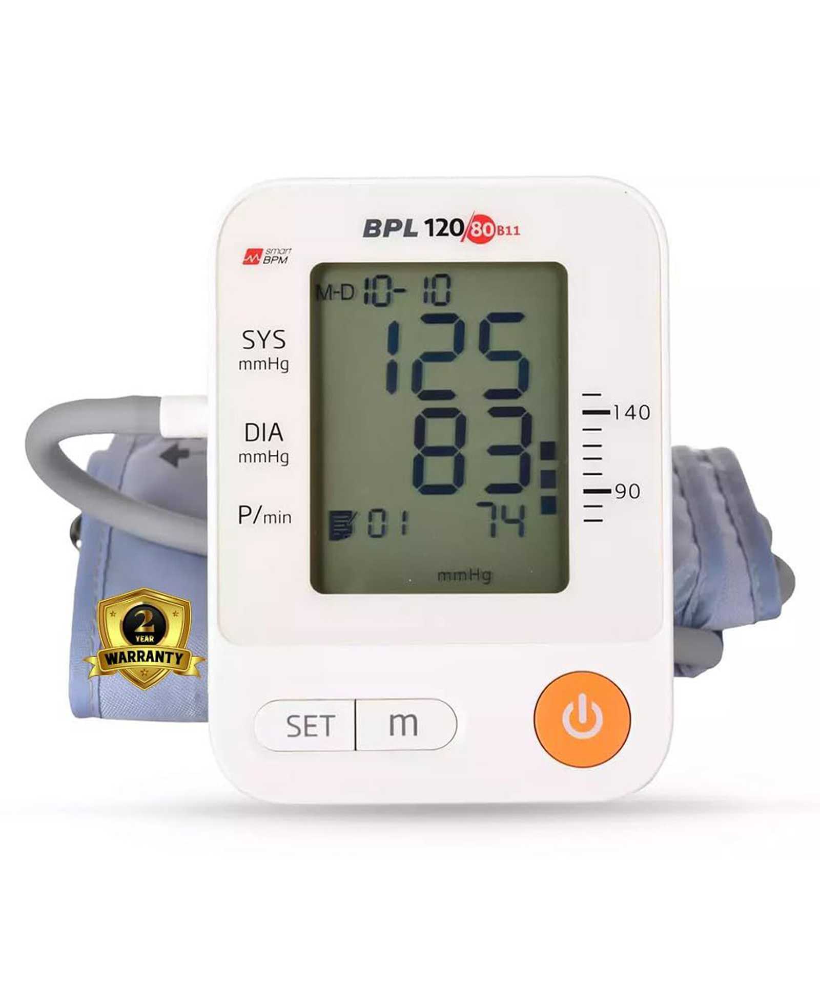 BPL Medical Technologies B11 Digital Blood Pressure Monitor with USB, LCD Display|BP Apparatus for Home|Hypertension & Managing Heart Health Device - White-image-24