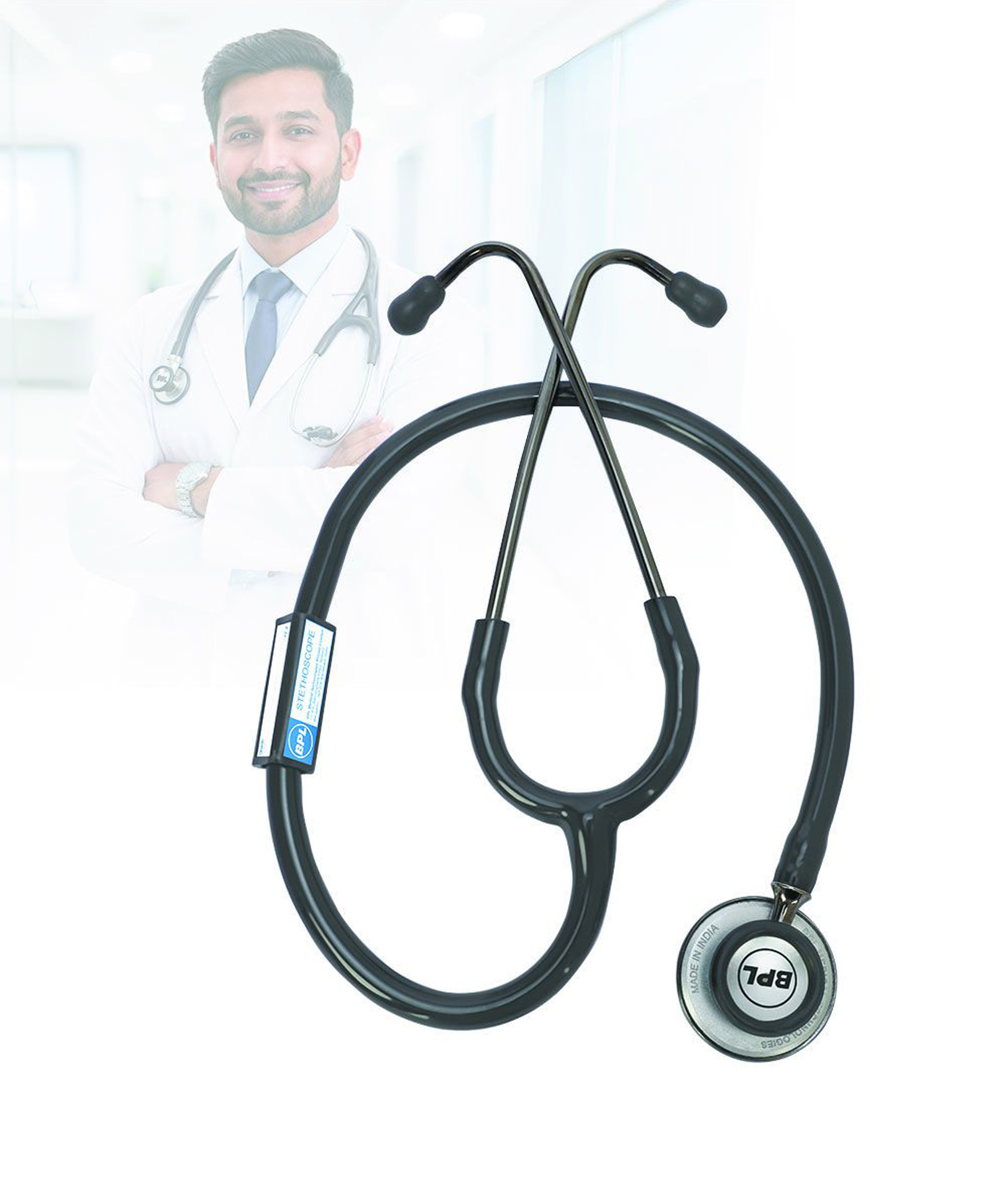 BPL Medical Technologies ST-04 Aluminium Adult Chest Piece Stethoscope|High Acoustic Level, Versatile Chestpiece for Adult & Pediatric Use|Medical Instrument for Auscultation - Grey-image-7