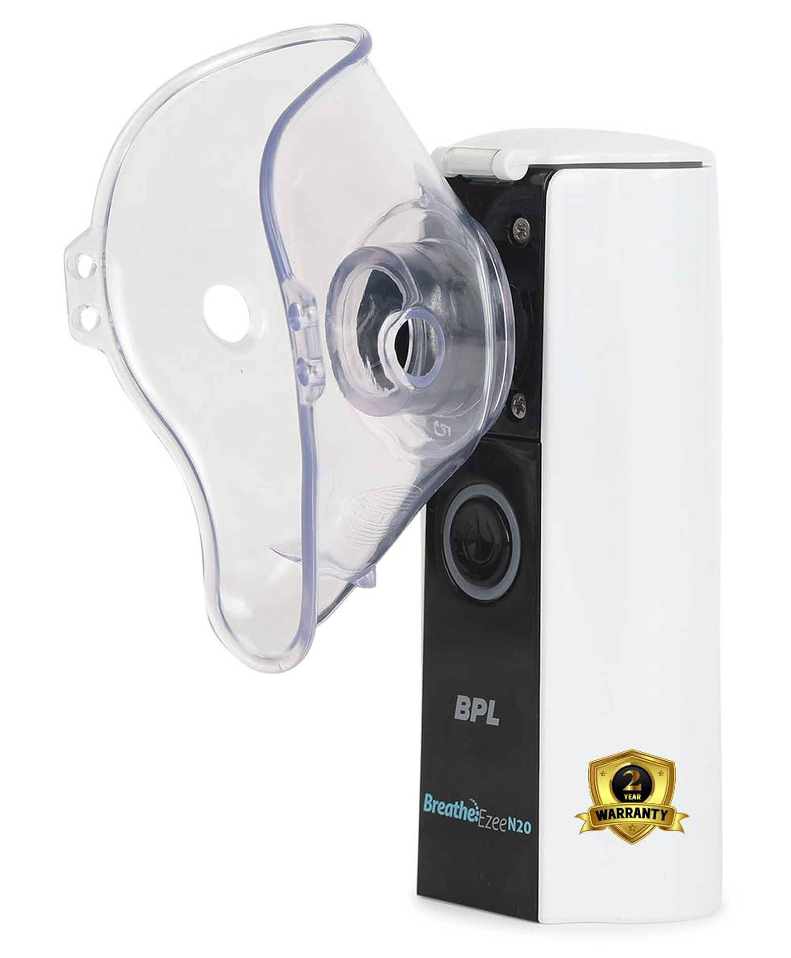 BPL Medical Technologies Breath Ezee N20 Handheld Mesh Nebulizer Machine - Cool Mist Inhaler, No Noise, Personal Inhalers For Breathing Problems Lightweight, Travel Friendly For Adults & Kids - White-image-9