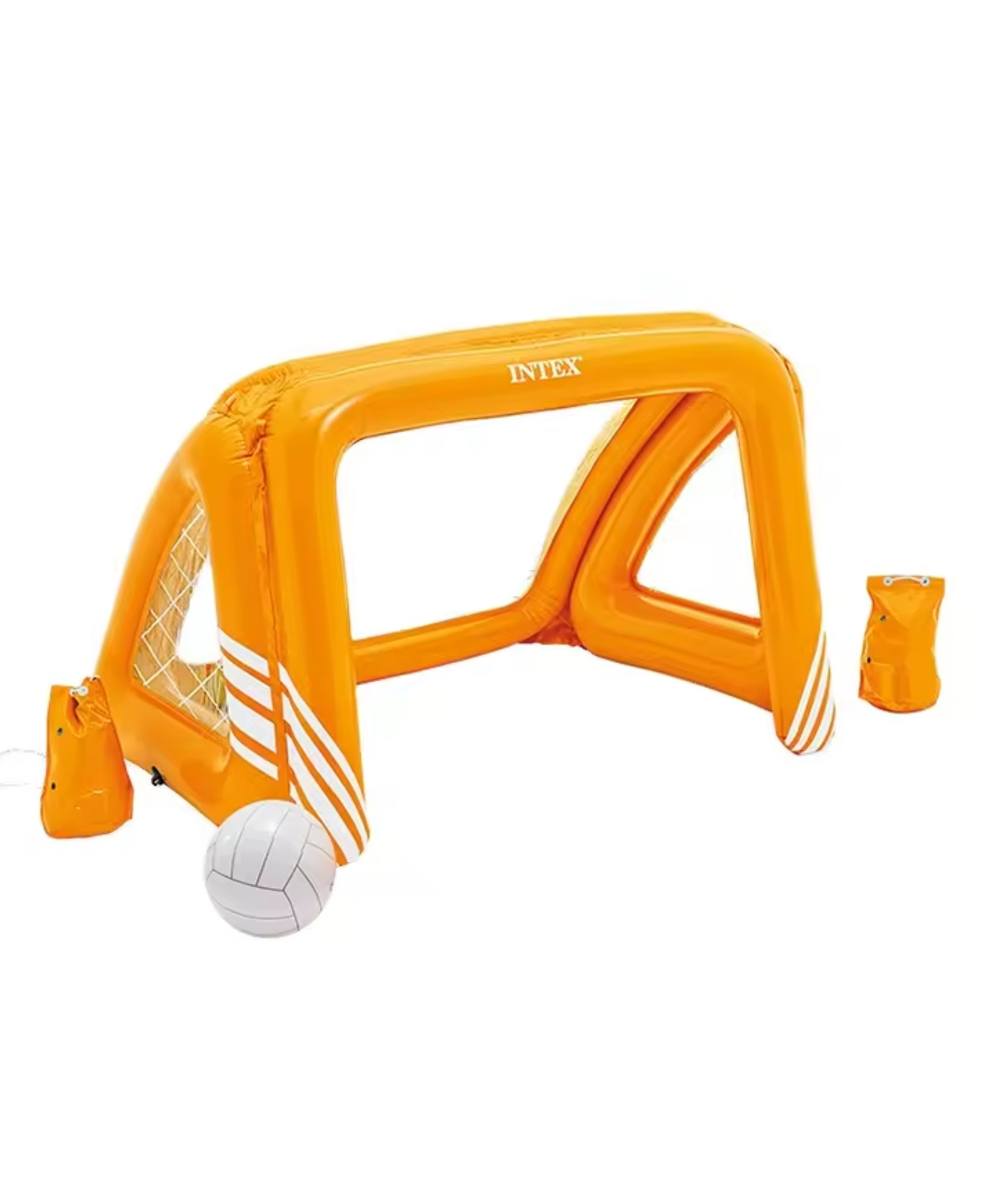 Intex Fun Goals Game Inflatable Soccer Goal for Kids Swimming Pool & Outdoor Water Sport Toy with Anchor Bags & Ball Portable Inflatable Goalie Net for Children Age 6+ Multicolor-picture-24