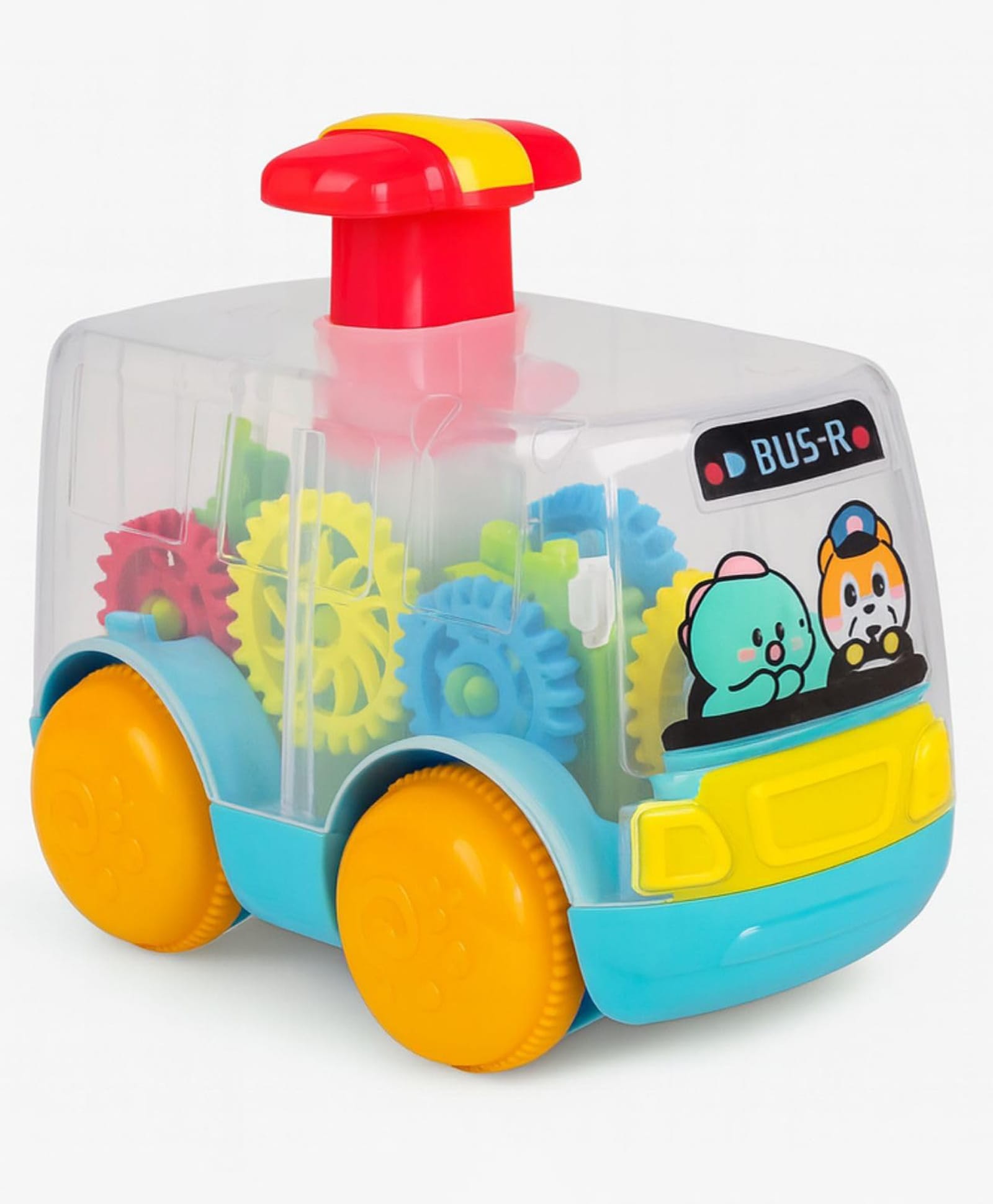 FunBlast Cartoon Push-Back Gear Bus for Kids Pack of 1 (Multicolor)-picture-32
