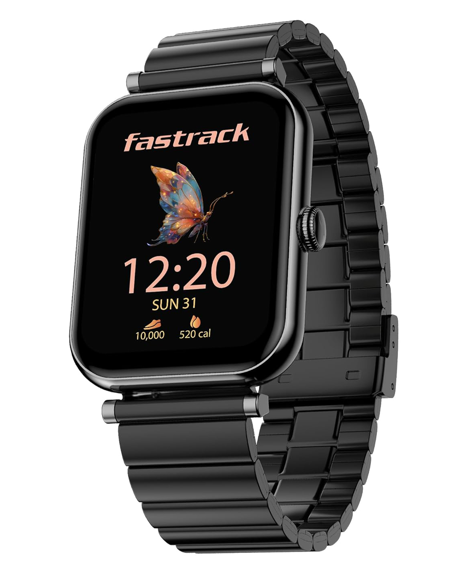 Fastrack Noir Charm Women Smartwatch 1.65" inch AMOLED Display, Sleek Design, AI Watchface & AI Chat,Functional Crown mesh Black-picture-13