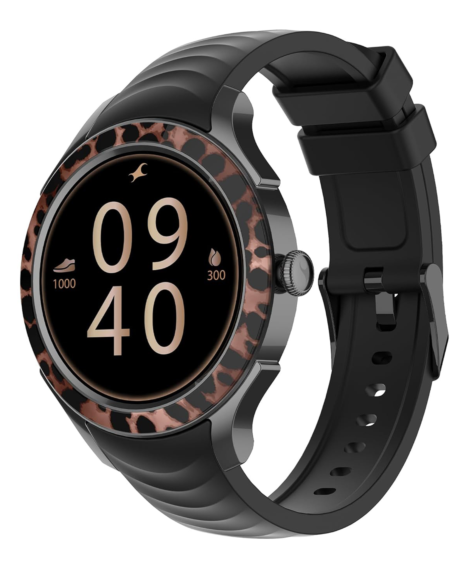 Fastrack Ella Women Smartwatch with 1.2" inch AMOLED Display,Patterned Bezel,AI Watchface & AI Chat,Functional Crown,24/7 Health Suite,BT Calling,SpO2,HRM,IP68, Multiple Menu Styles,Games - Black-picture-23